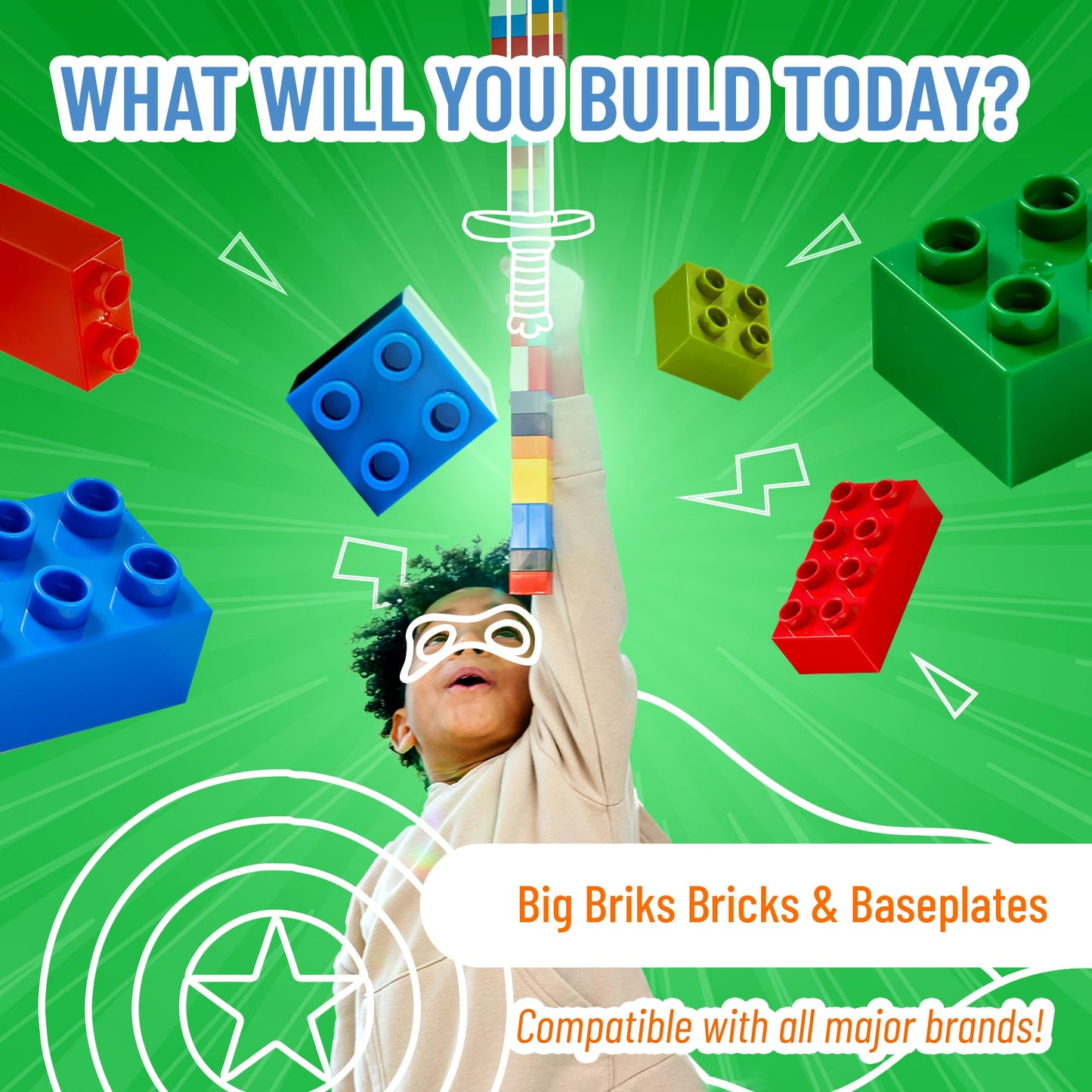 Strictly Briks 108-Piece Building Blocks – LEGO Duplo Compatible for Toddlers & Kids