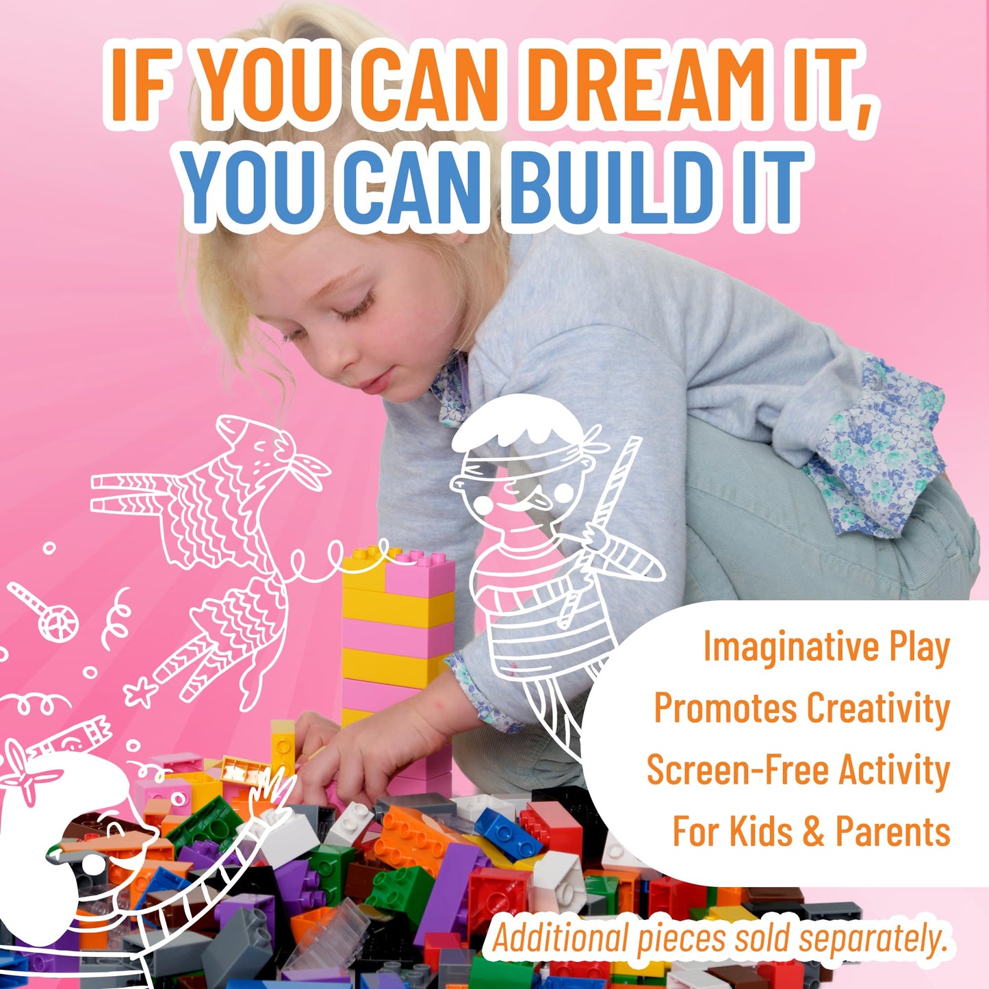 Strictly Briks 108-Piece Building Blocks – LEGO Duplo Compatible for Toddlers & Kids
