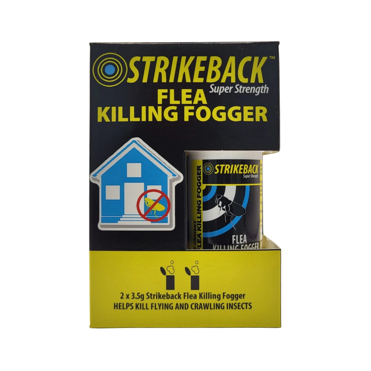 Strikeback Flea Killing Fogger Twin Pack 2x3.5g x 12