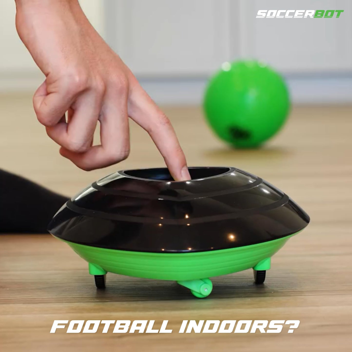 Strikesphere Soccer Bot – Indoor Soccer Trainer with Score Tracker, 3 Speed Modes & Smart Discs