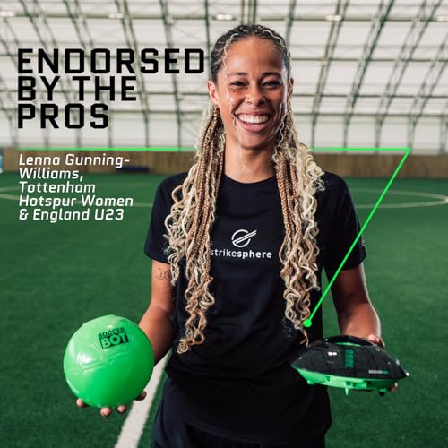 Strikesphere Soccer Bot – Indoor Soccer Trainer with Score Tracker, 3 Speed Modes & Smart Discs