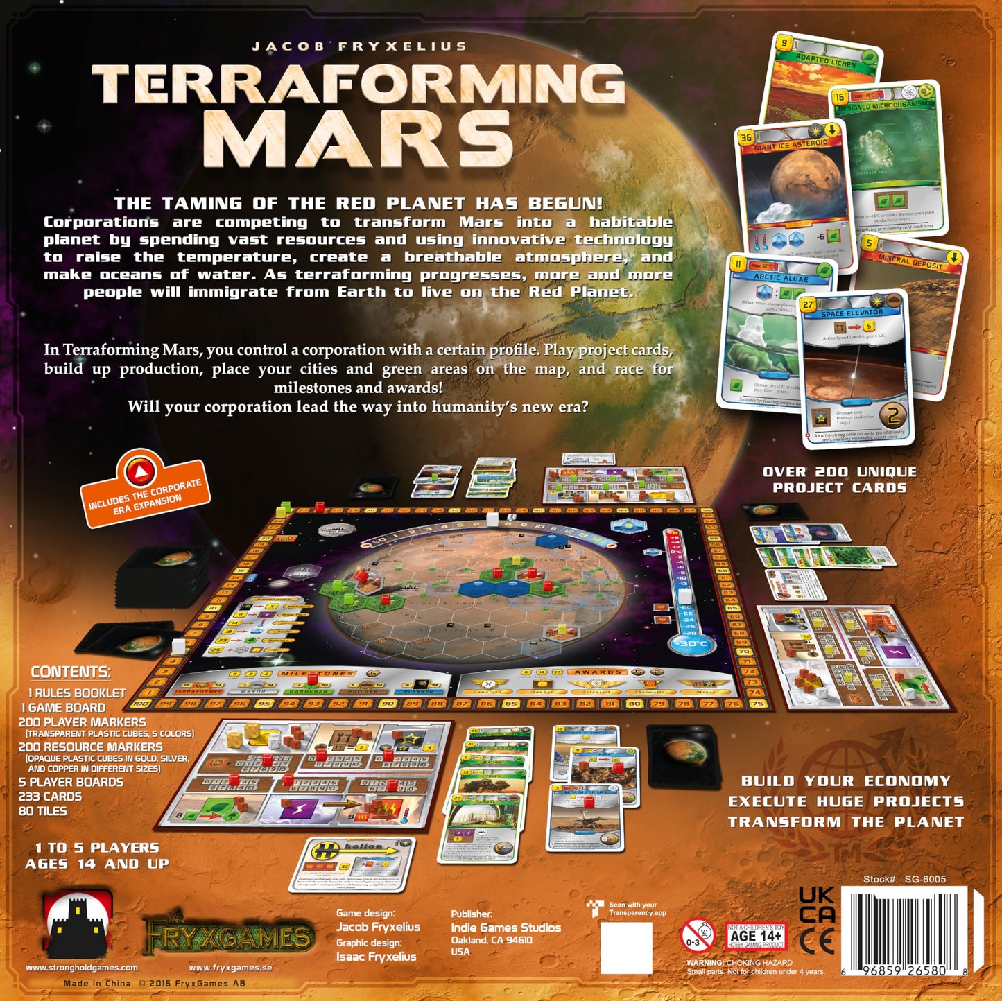 Terraforming Mars Board Game – Stronghold Games (6005SG) Engine-Building Strategy