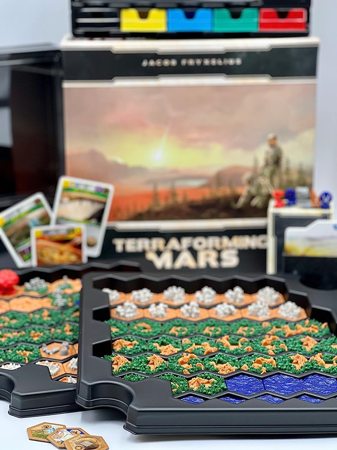 Terraforming Mars Big Box by Stronghold Games — 90+ Tiles & Premium Storage Organizer