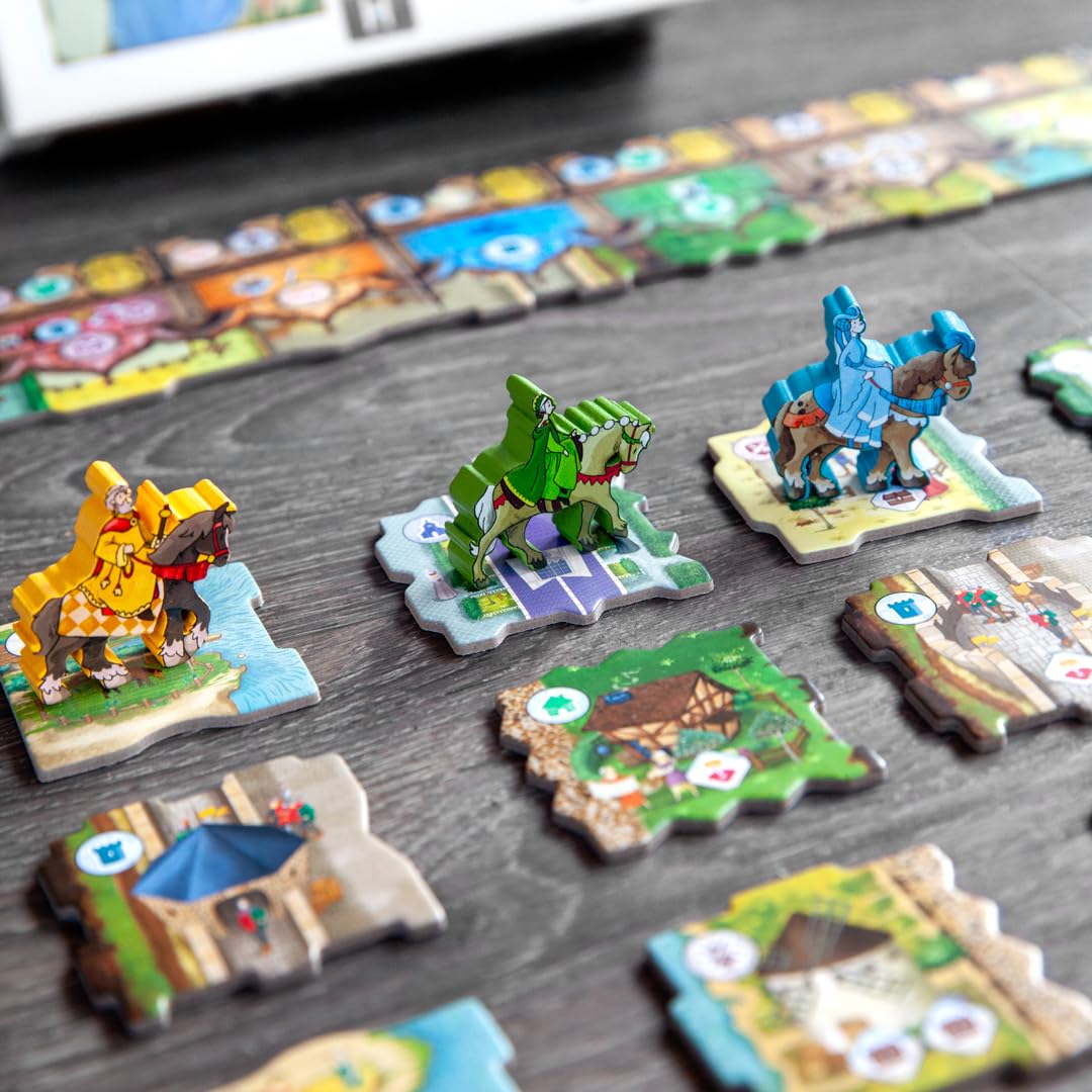 STUDIO H Middle Ages - Medieval Tile Strategy Game for 2-5 Players | 30 Min Play Time | Ages 10+