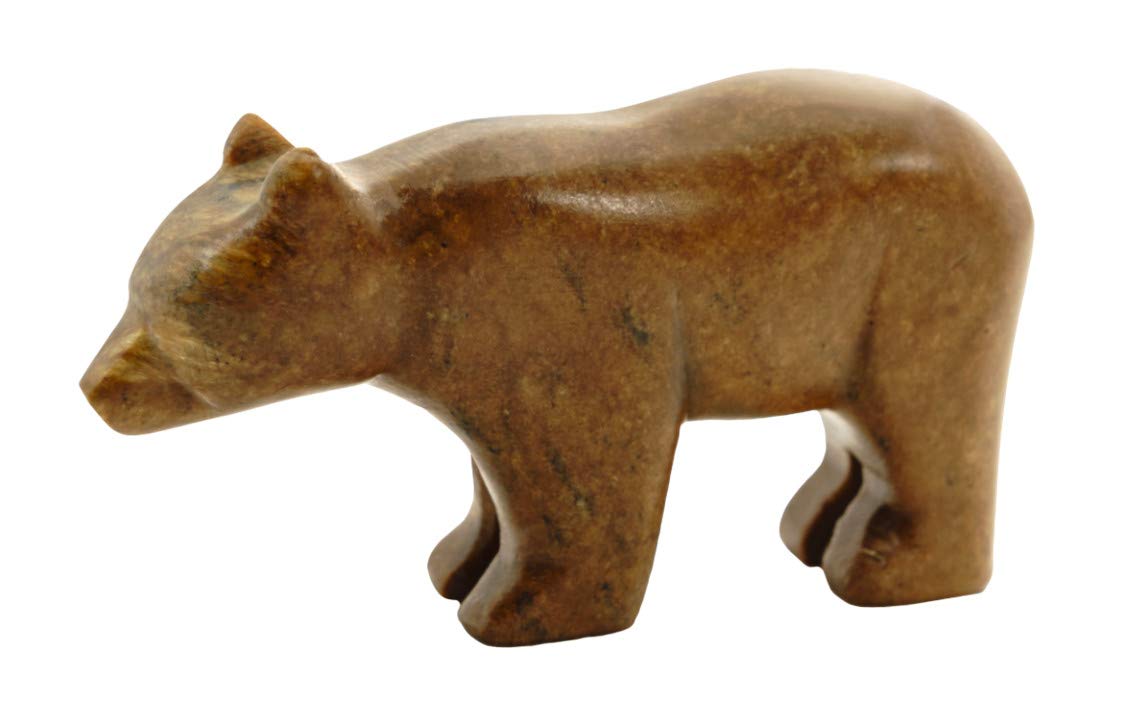 STUDIOSTONE CREATIVE DIY Carving Kit for Bear & Wolf Soapstone Sculptures – All Supplies Included