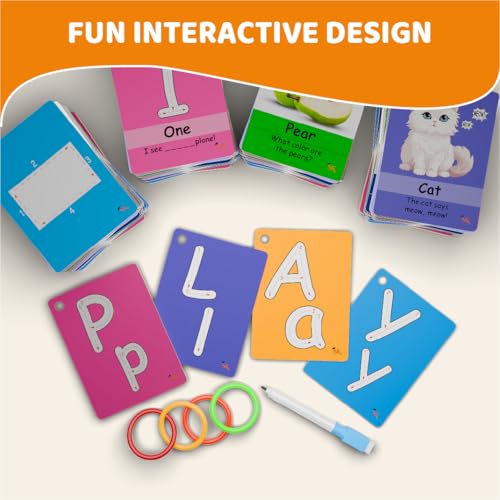 Study Key ABC Flash Cards for Toddlers 1-4 | Phonics, Alphabet & First Words