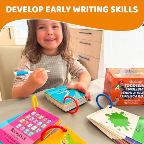 Study Key ABC Flash Cards for Toddlers 1-4 | Phonics, Alphabet & First Words