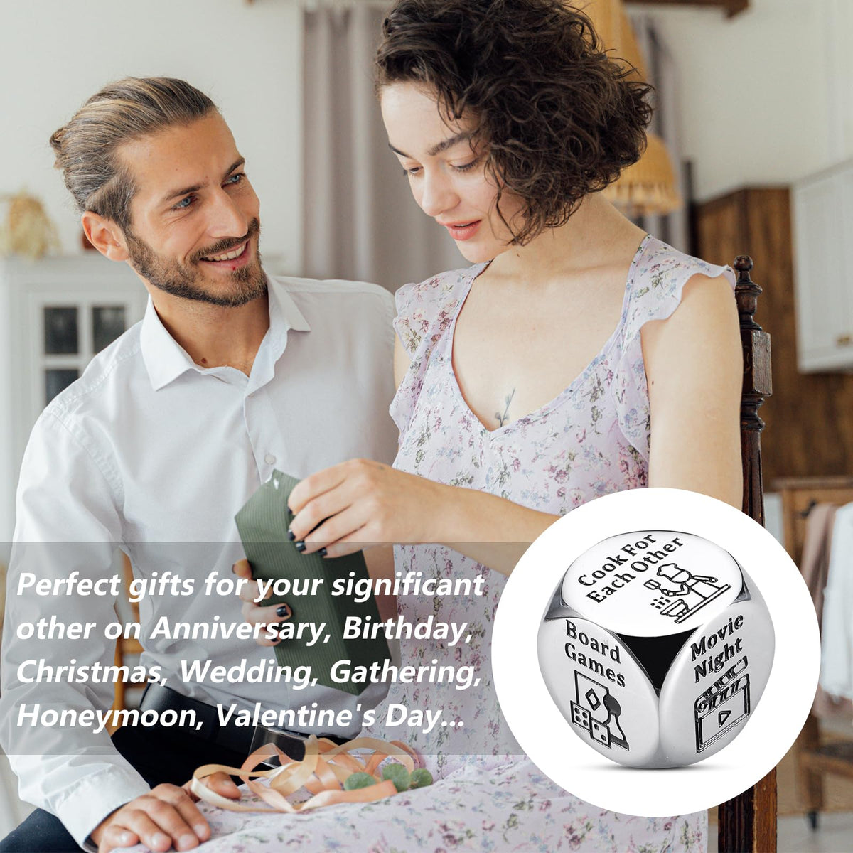 STUNFASSOO Valentines Day Gifts for Couples — Date Night Dice & Anniversary Gift