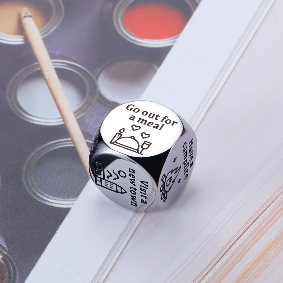 STUNFASSOO Date Night Dice for Couples – Anniversary, Valentine & Steel 11th Gift