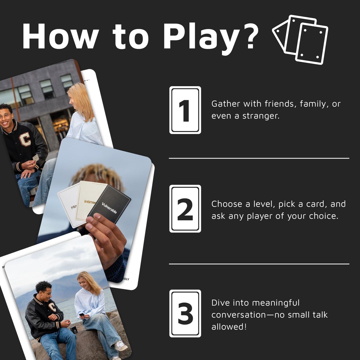 Substance Card Game – 90 Conversation Cards for Deep, Meaningful Talks | Adults, Couples, Friends | 2-6 Players