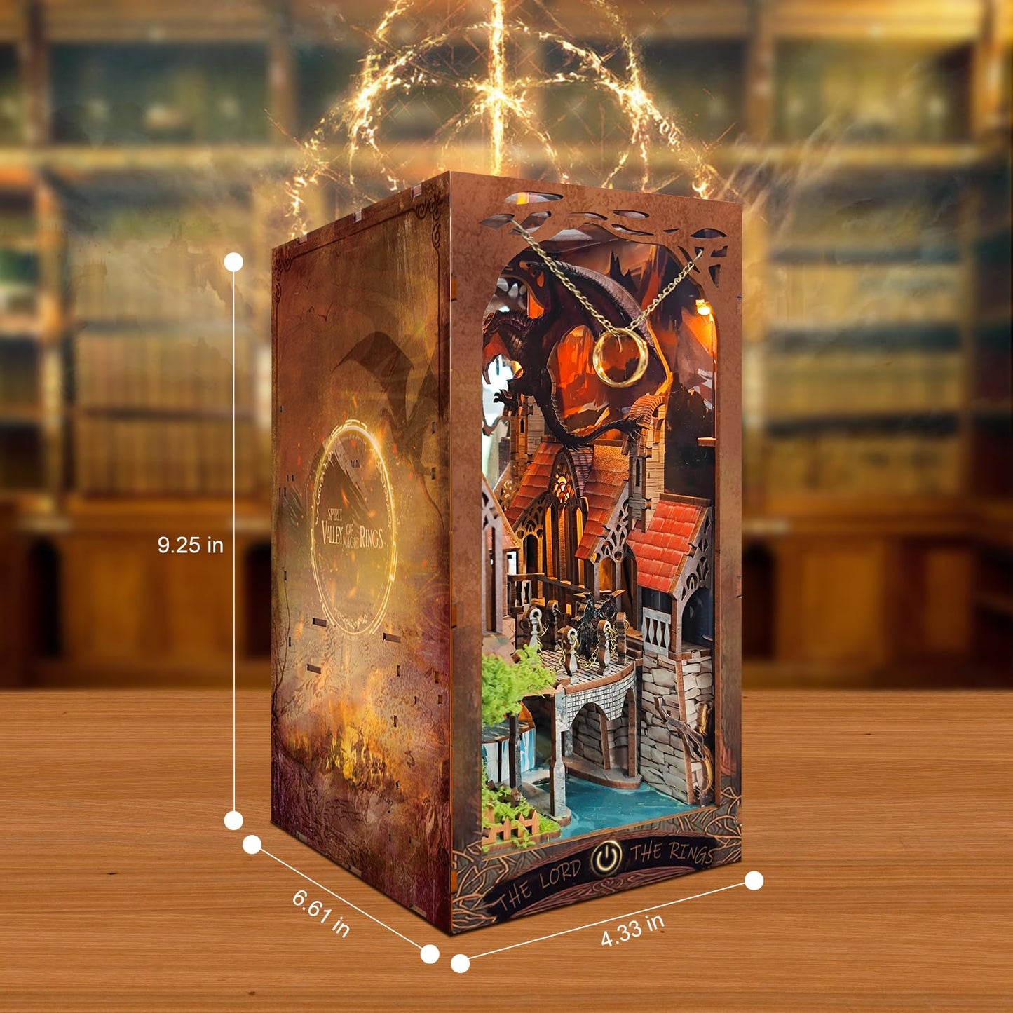 SUDOPOR Spirit Valley DIY Book Nook Kit – 3D Wooden Puzzle with LED