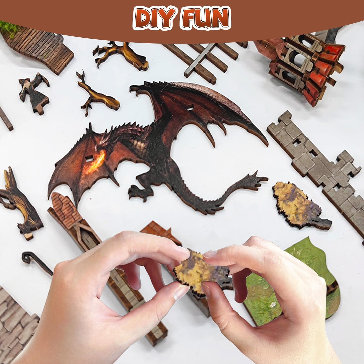 SUDOPOR Spirit Valley DIY Book Nook Kit – 3D Wooden Puzzle with LED