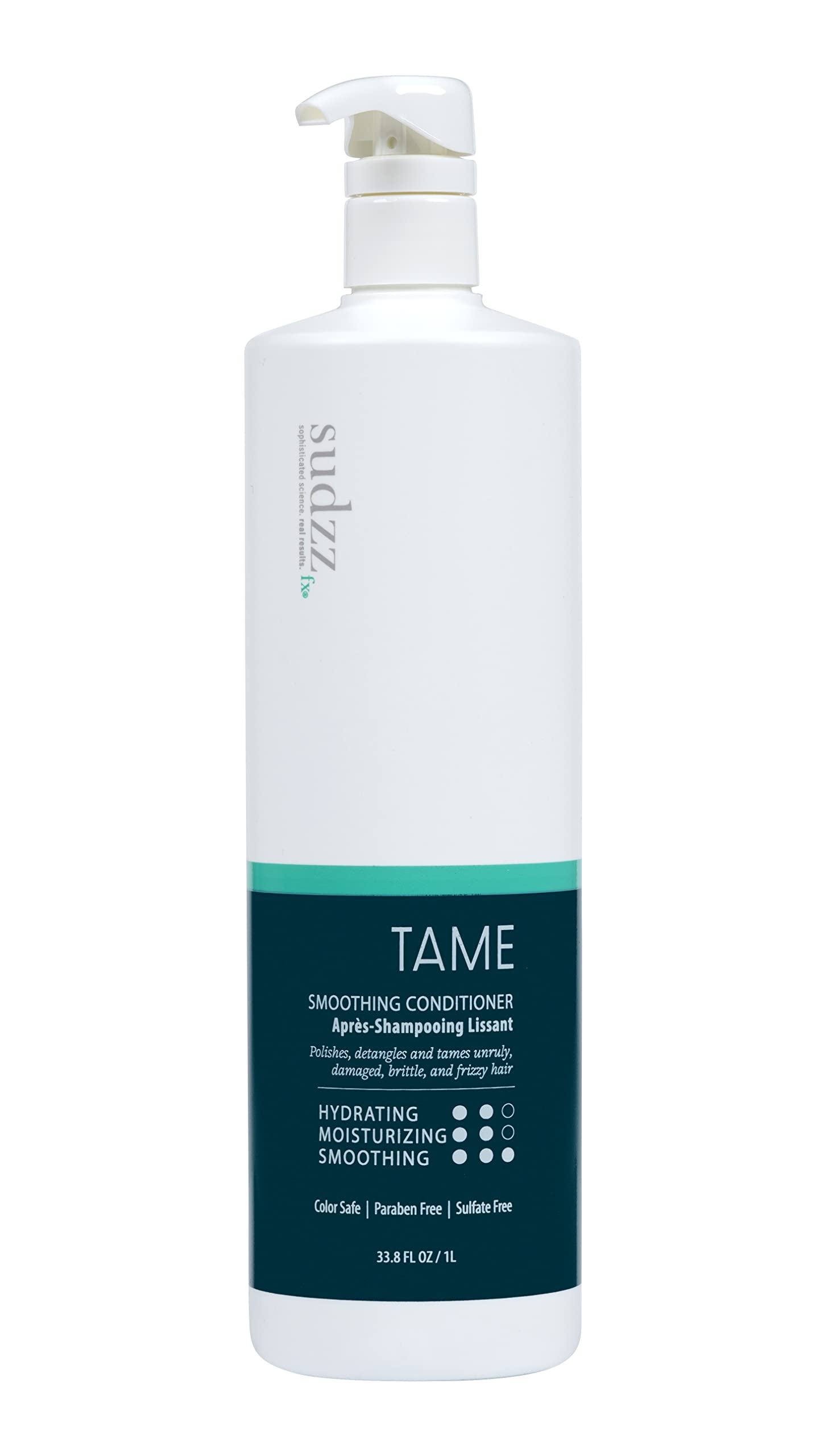 SUDZZFX TAME Smoothing Conditioner – Hydrating Frizz Control, Color Safe, Sulfate Free (33.8 oz)