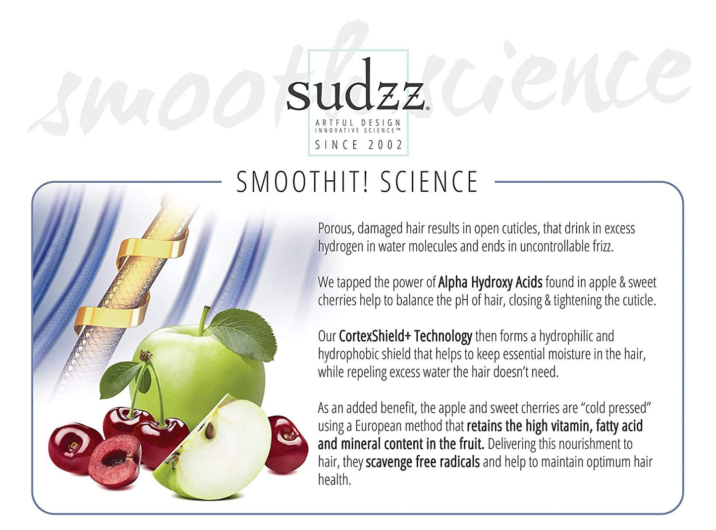 SUDZZFX TAME Smoothing Conditioner – Hydrating Frizz Control, Color Safe, Sulfate Free (33.8 oz)