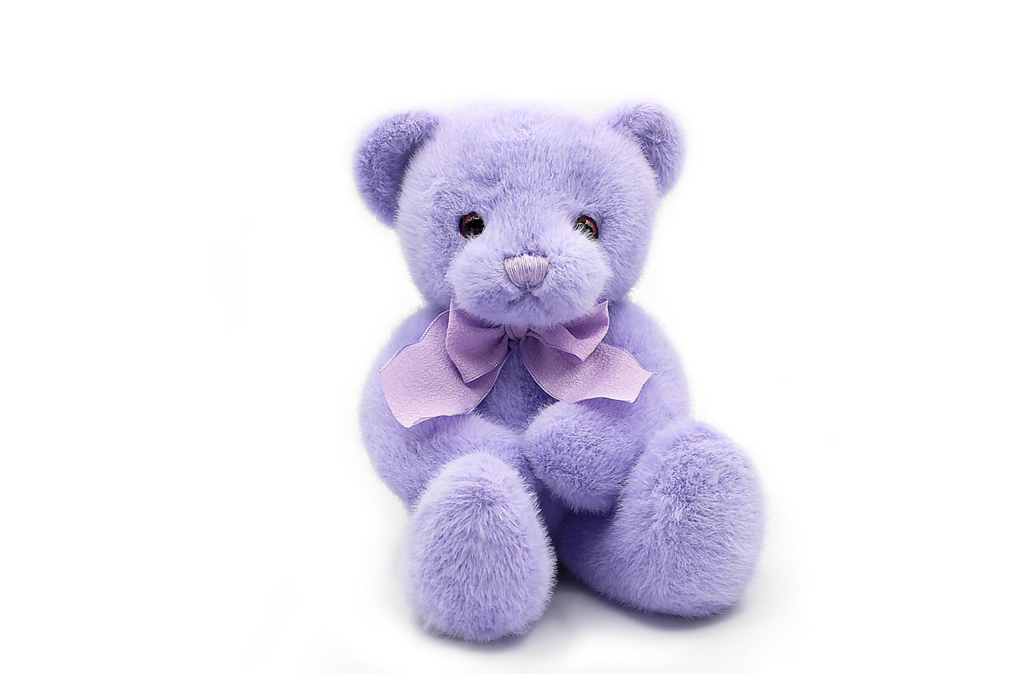 suepcuddly Small Magnet Teddy Bear – 12-inch Purple Plush with Poseable Joints