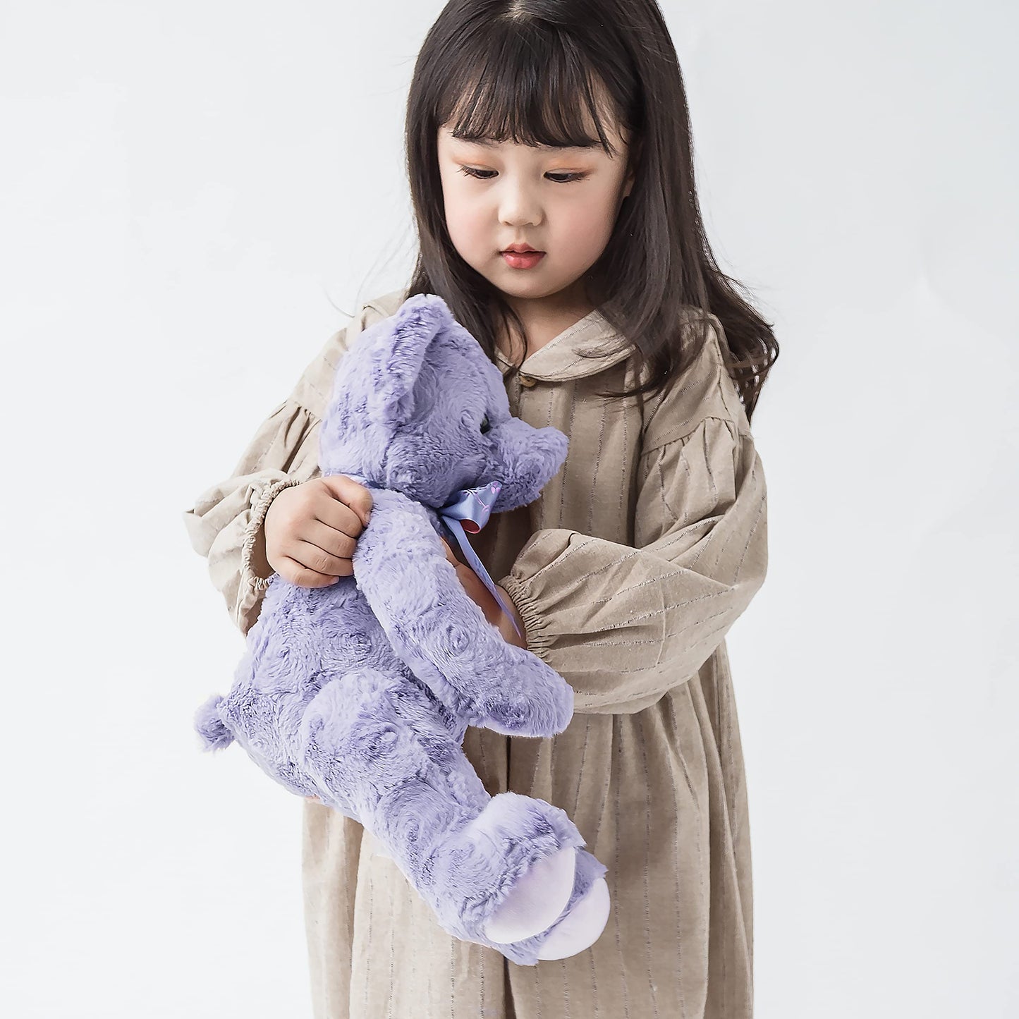 suepcuddly 20-Inch Posed Teddy Bear – Purple Plush Toy for Girls & Kids