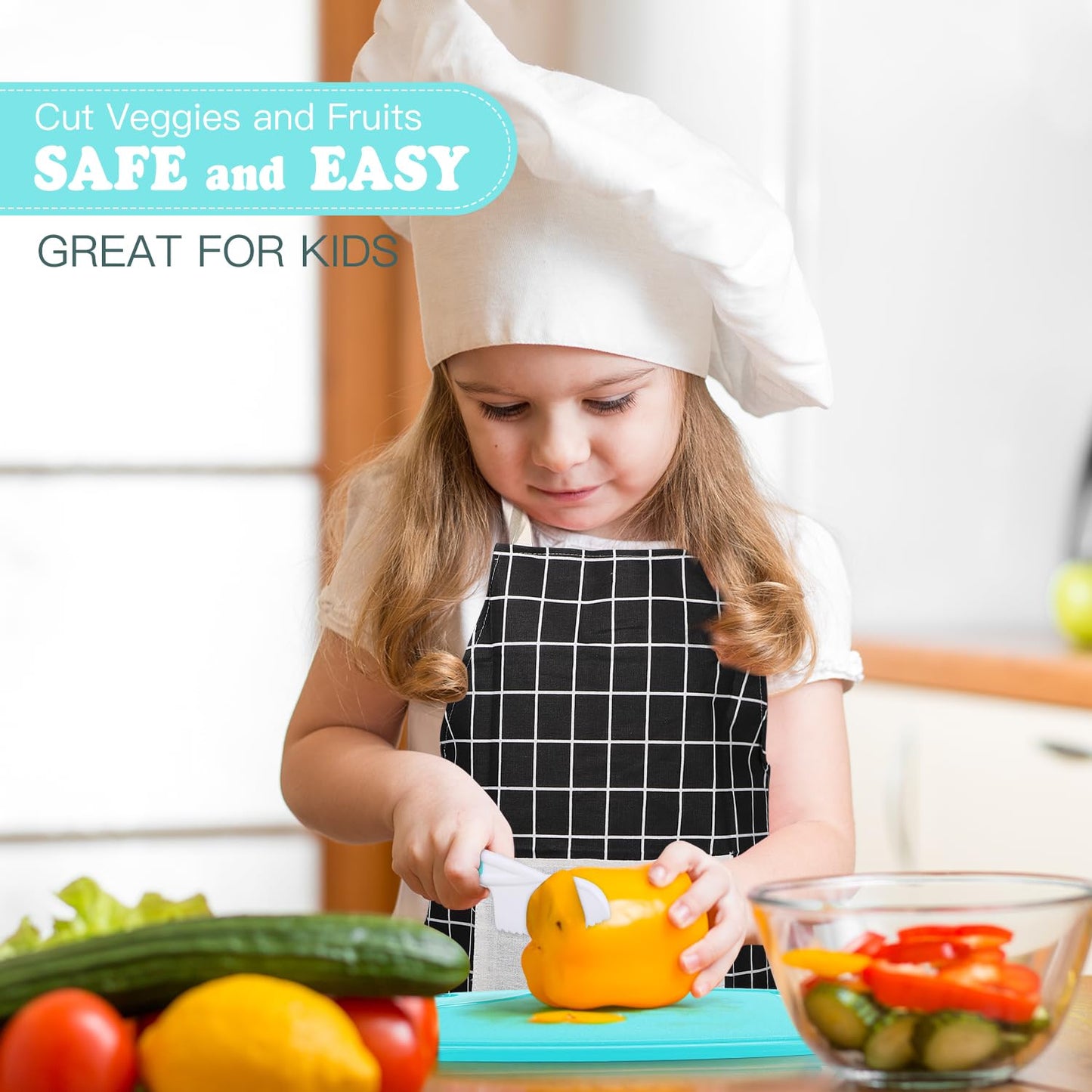 Suhctuptx Kids Cooking Sets Real — Safe Toddler Kitchen Tools with Storage Case and Cookbook