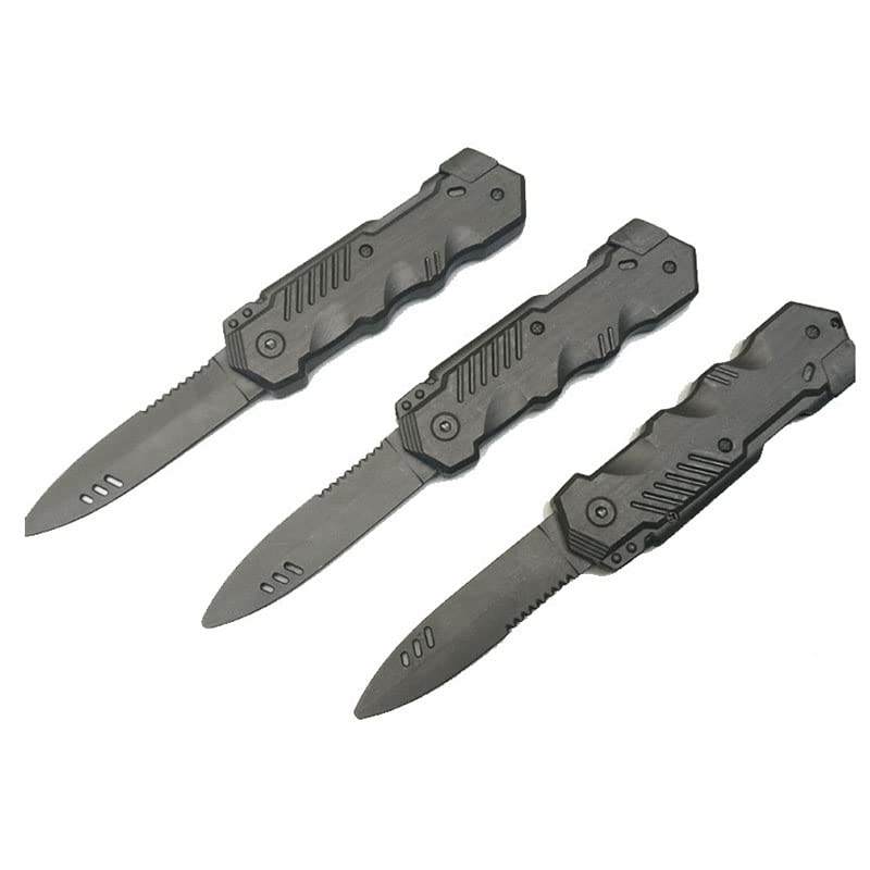 Sujosa 4pcs Retractable Fake Knife Prop — Safe Realism for Halloween, Pranks & Cosplay