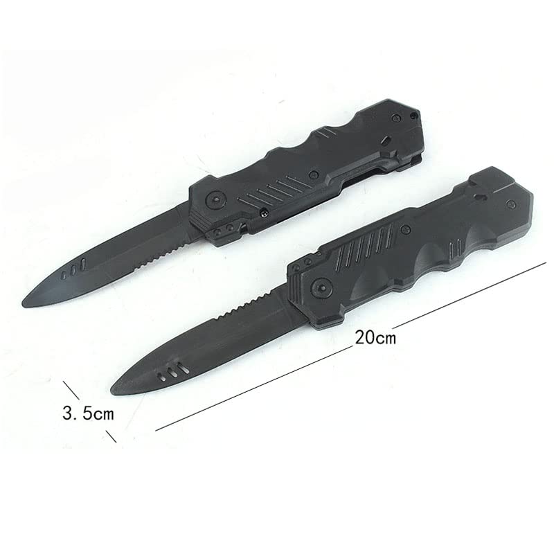 Sujosa 4pcs Retractable Fake Knife Prop — Safe Realism for Halloween, Pranks & Cosplay