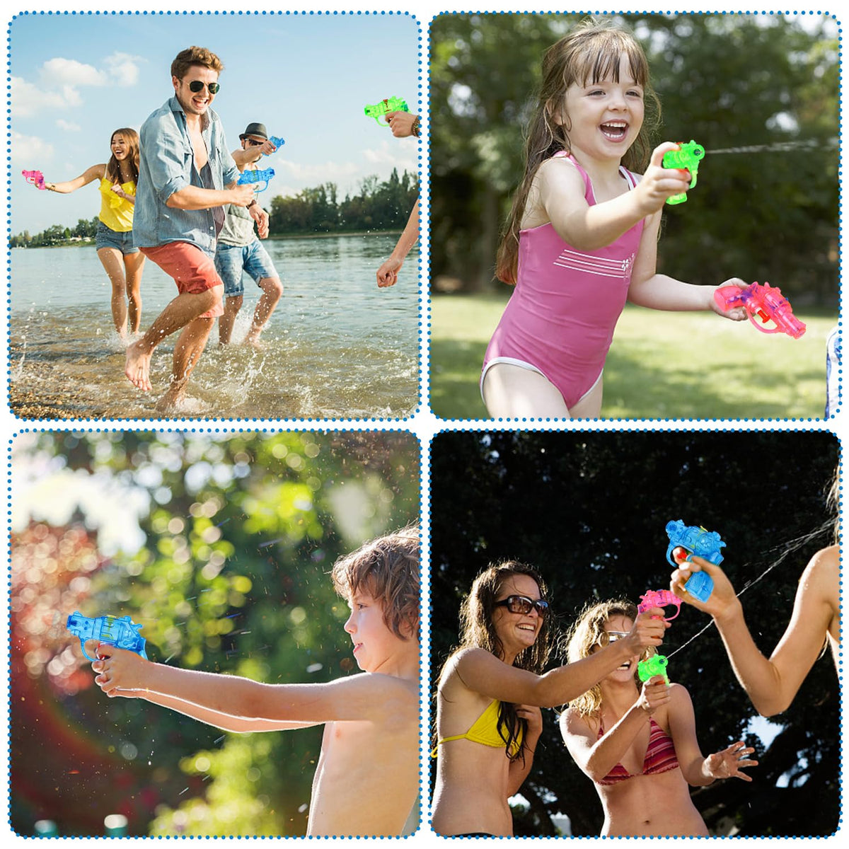 SULOLI 12 Pack Water Guns for Kids – Colorful Small Blasters for Pool, Beach & Outdoor Fun