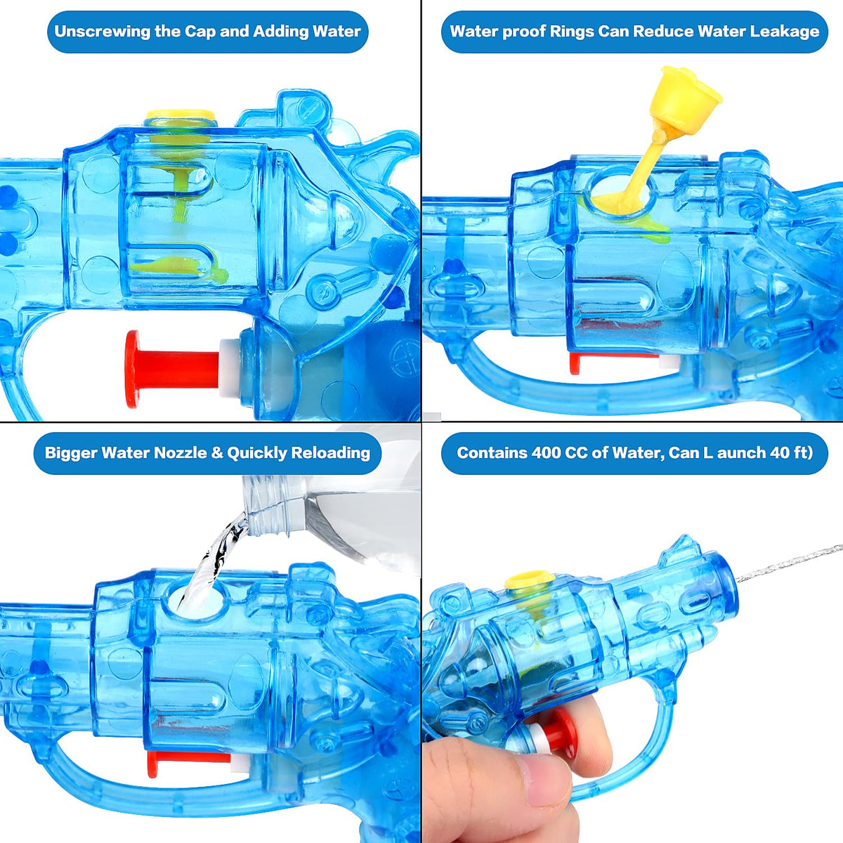 SULOLI 12 Pack Water Guns for Kids – Colorful Small Blasters for Pool, Beach & Outdoor Fun