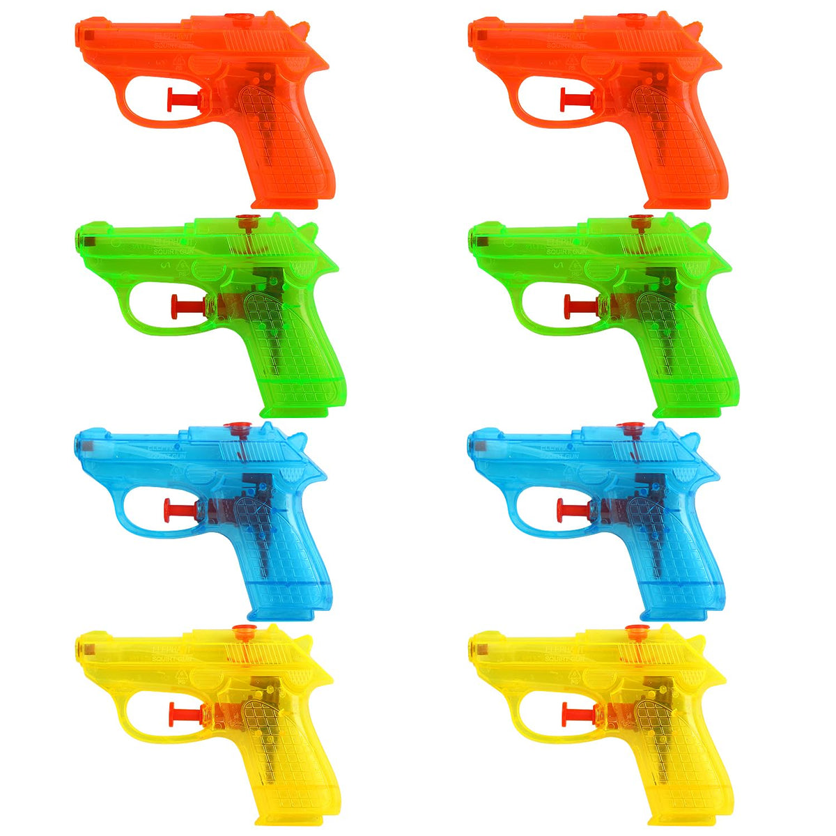 SULOLI Water Guns for Kids - 8-Pack, Durable ABS Plastic Blasters for Pool, Beach & Outdoor Water Battles