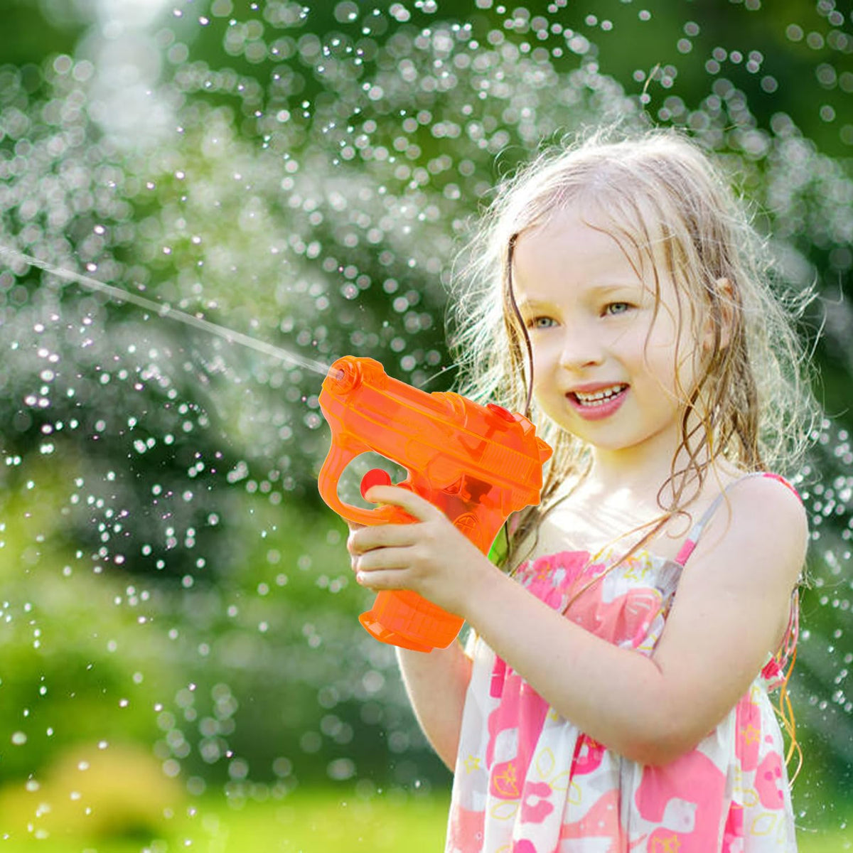 SULOLI Water Guns for Kids - 8-Pack, Durable ABS Plastic Blasters for Pool, Beach & Outdoor Water Battles