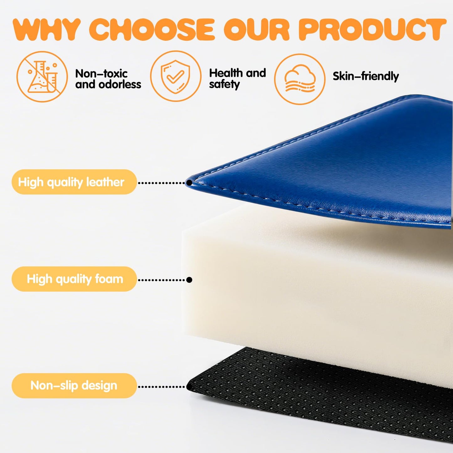 Sumbababy Soft Climbing Blocks for Toddlers – Waterproof PU Leather 4‑Piece Indoor/Outdoor Play Set