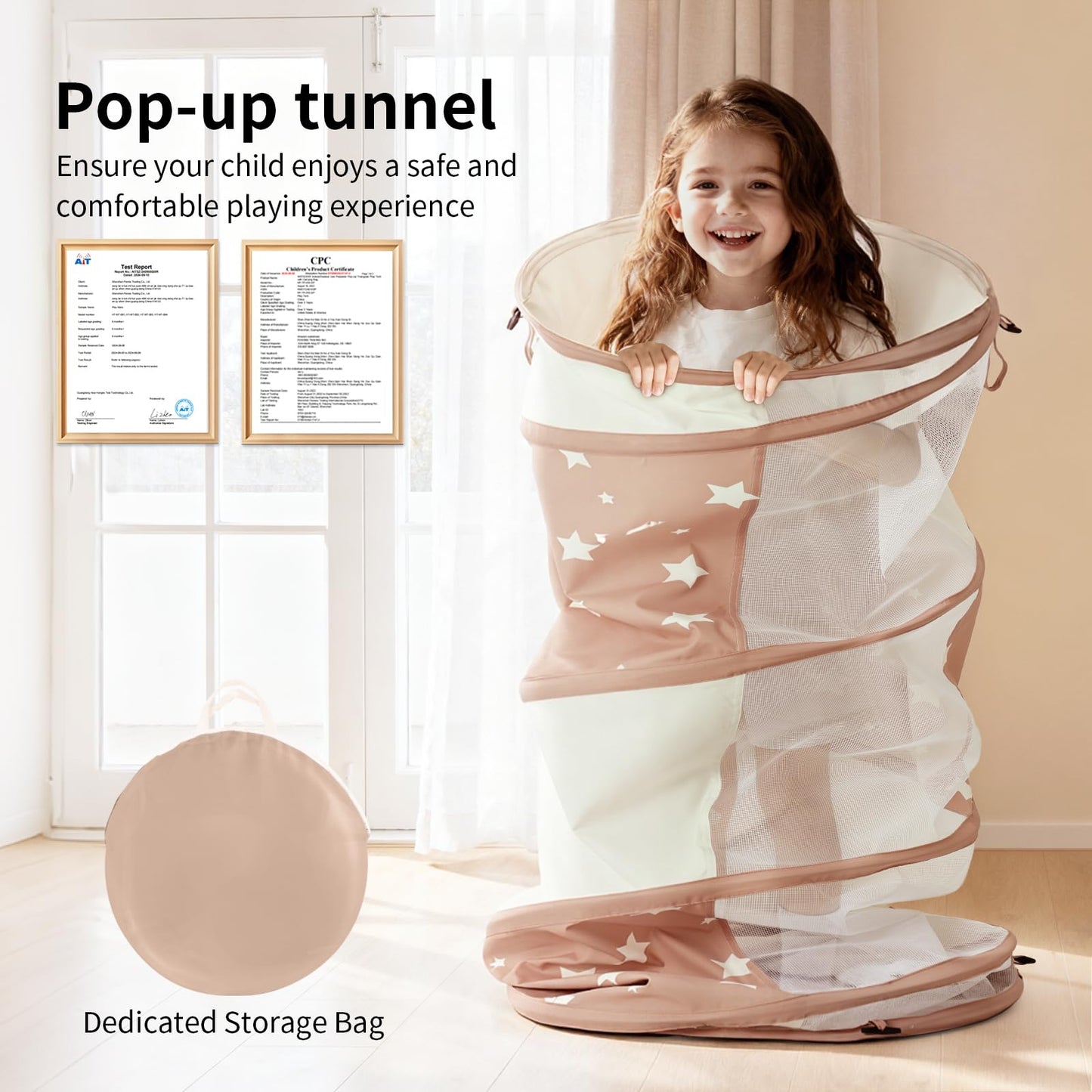 Sumbababy Tunnel Toys for Toddlers – Safe Soft Crawl Tunnels for Kids and Pets