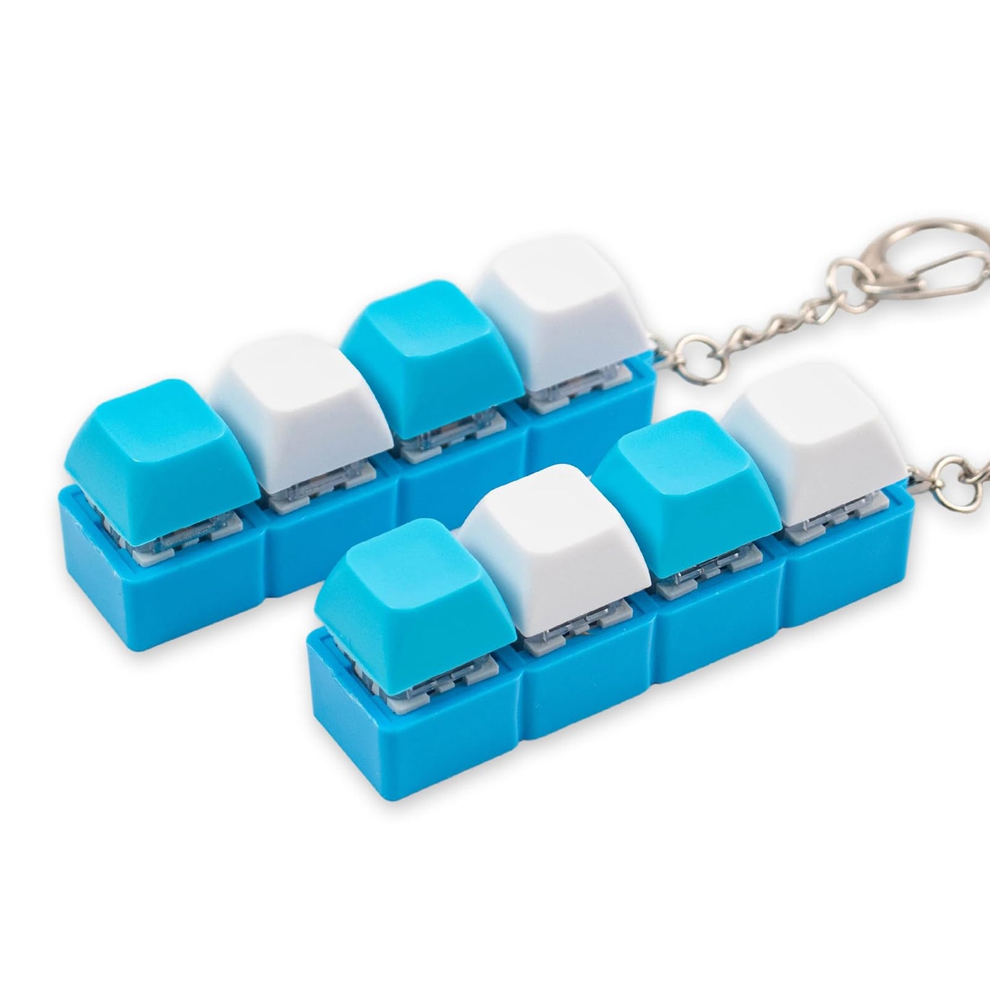 Sumgsn 2 Pcs Blue Keyboard Fidget Toy – 4-Key Clicker for Stress Relief & Focus