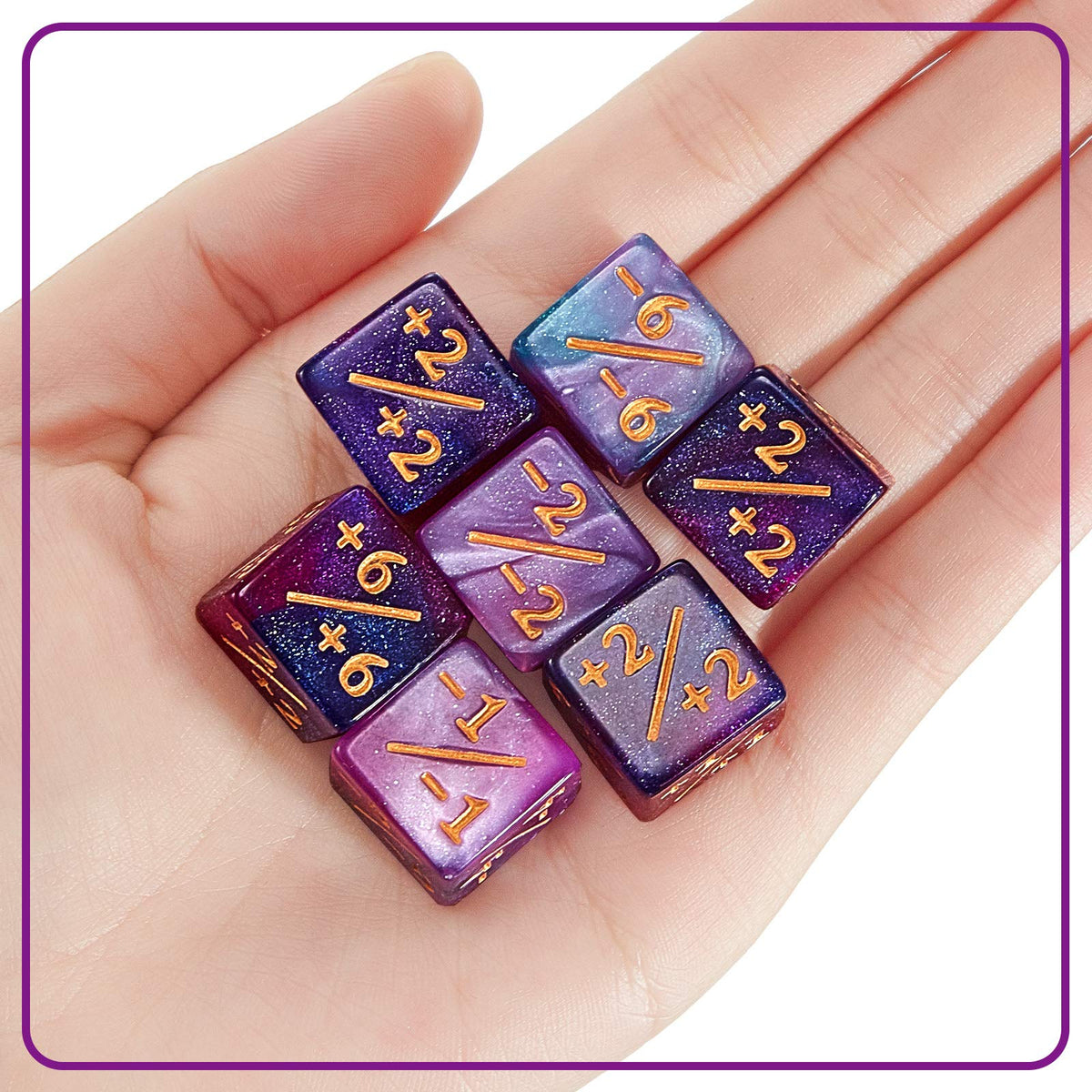 Sumind 24 Pcs Counter Dice - 1/+1 Buff Tokens for MTG CCG TCG Cards (Fresh Style)
