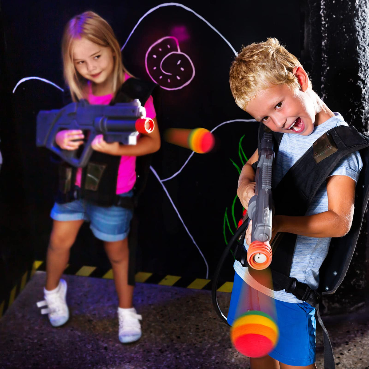Sumind 48-Piece Rainbow Foam Balls – Soft Refills for Blasters and Party Games