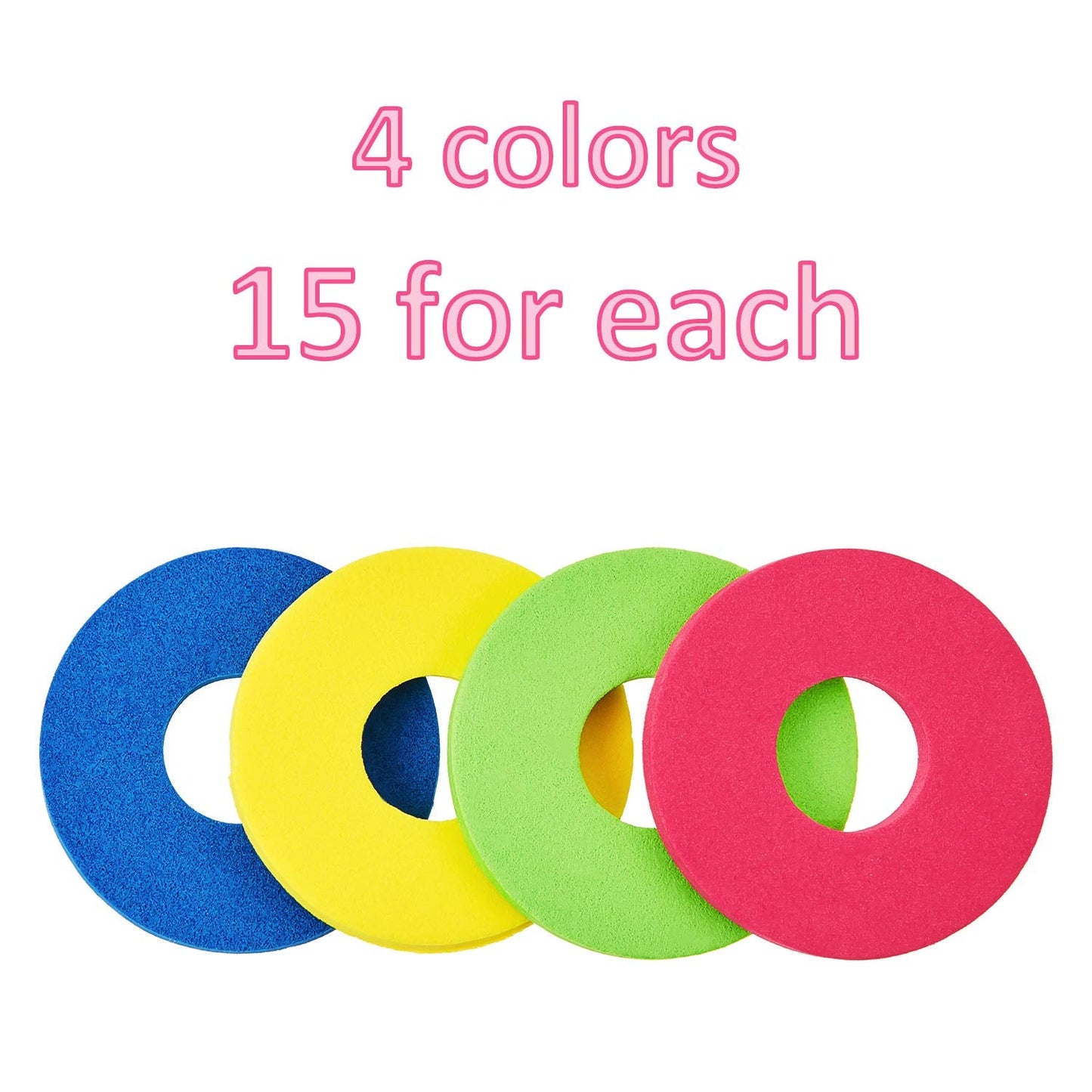 Sumind 60-Piece Foam Disc Shooter Set for RC Robots – Colorful Safe Foam Discs