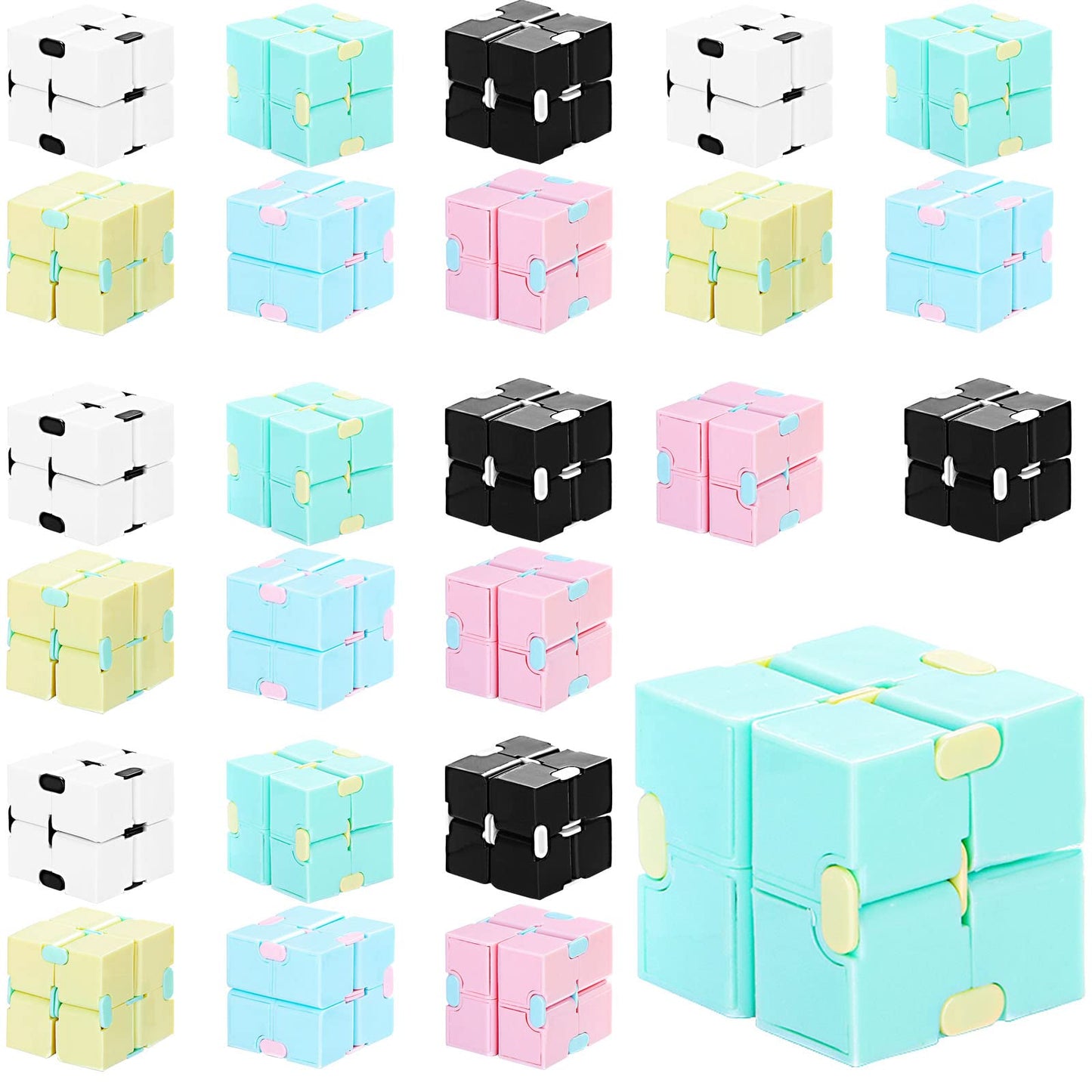 Sumind Infinity Cube 24-Piece Fidget Toy — Pocket-Sized, One-Hand Play, Focus