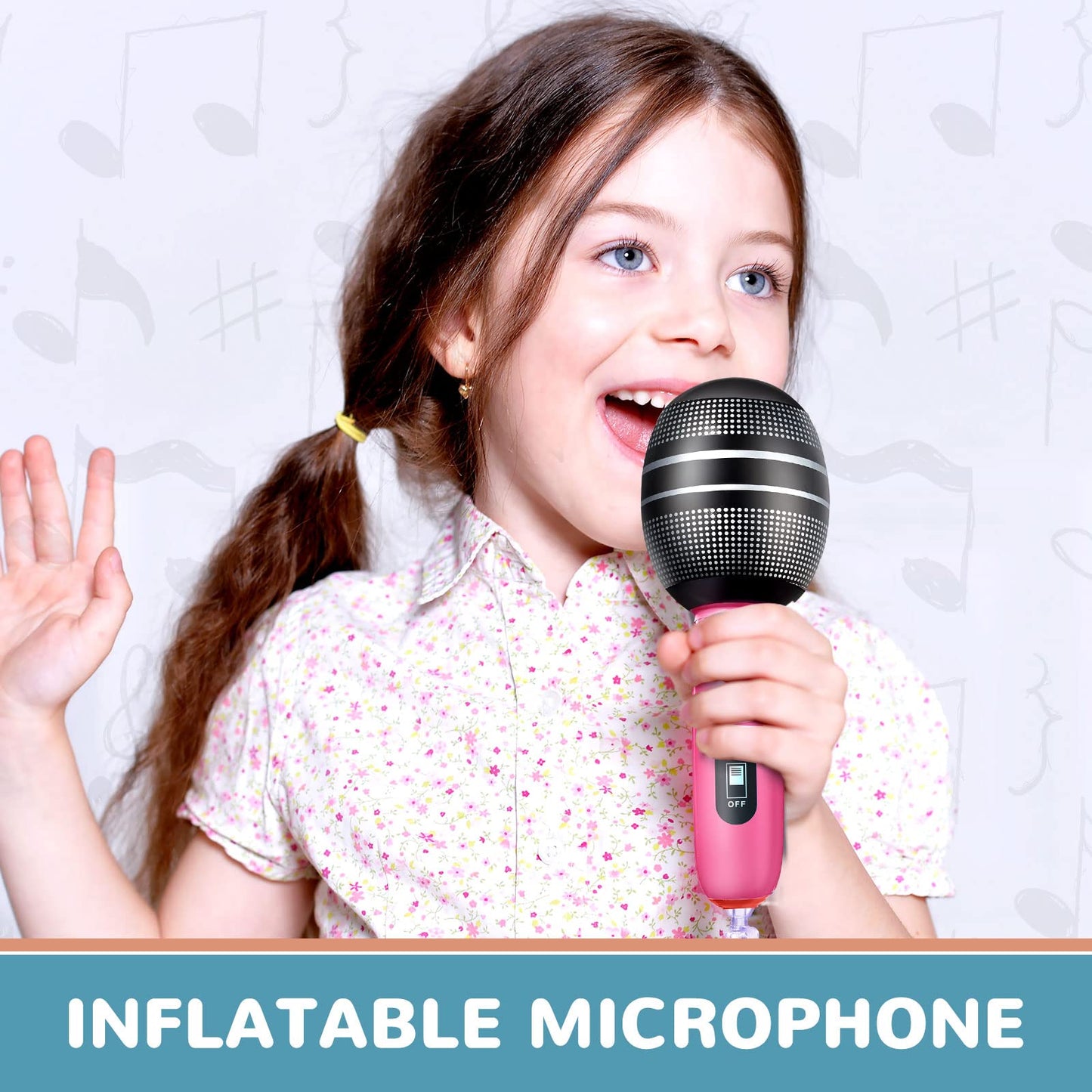 Sumind 30 Pcs Inflatable Microphones – 9.4 Inch Party Props for Karaoke