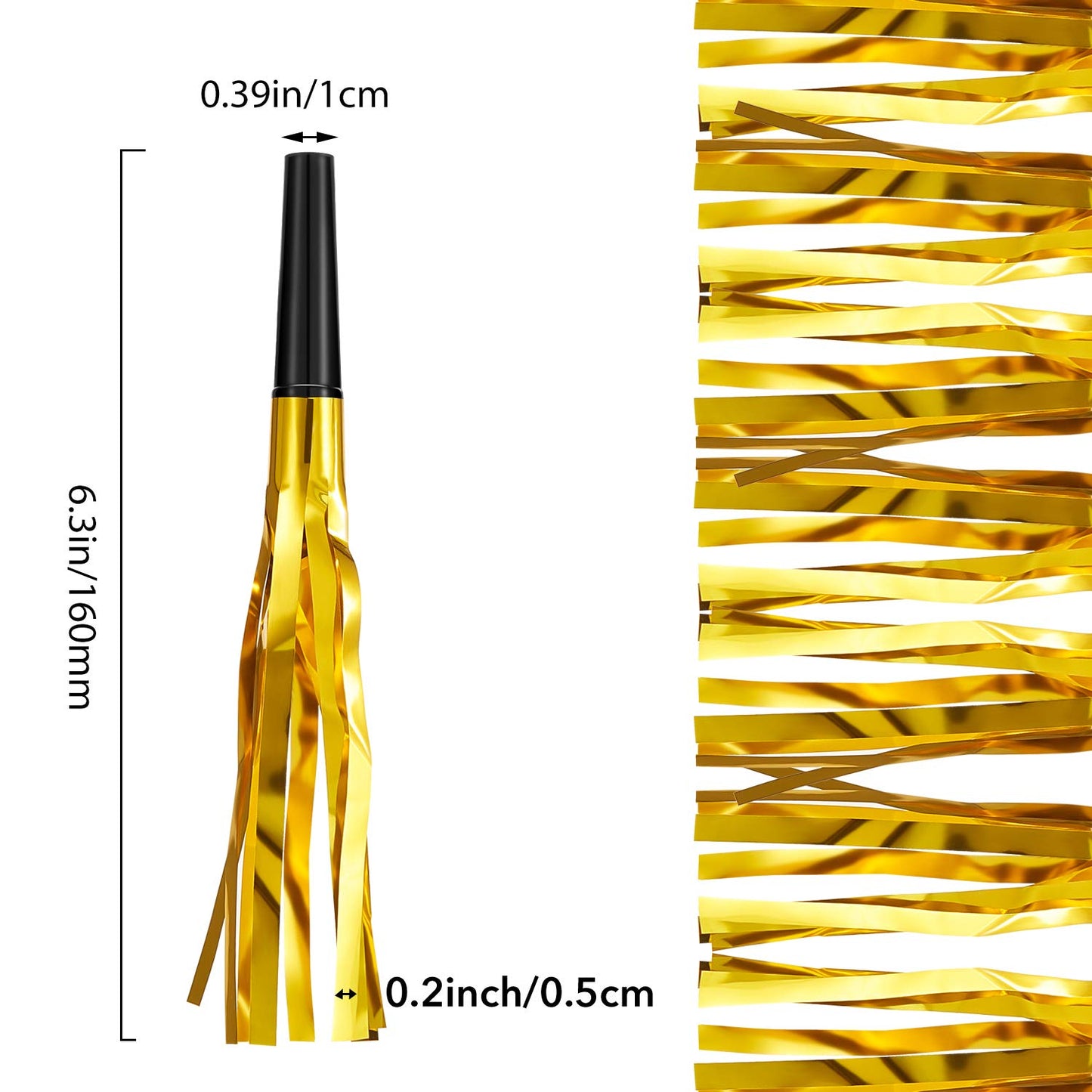Sumind 24 Pcs Gold Glitter Noise Makers – Party Blowers for Adults, Birthdays & Events