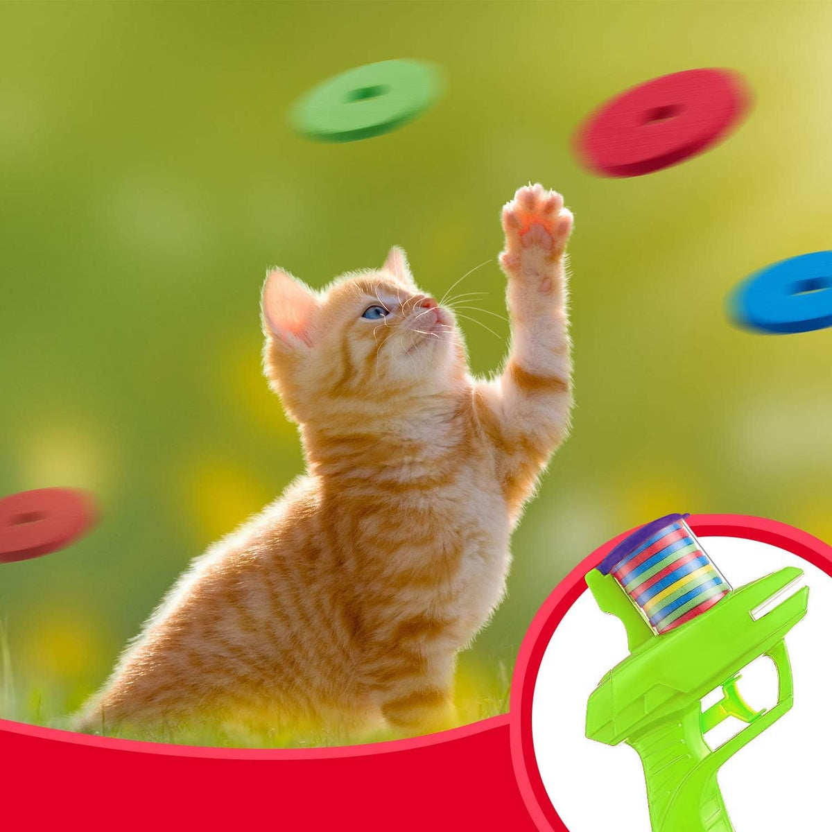 Sumind 2 Pcs Foam Disc Shooter Zip Shot Launcher — Outdoor Fun for Family & Friends