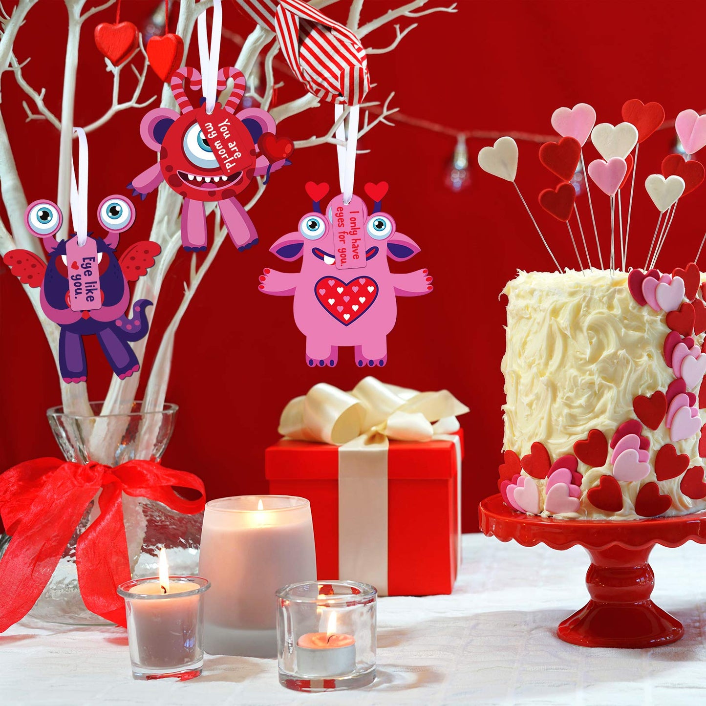 Sumind 60 Valentines Day Craft Kits for Kids – DIY Ornaments & Classroom Activities