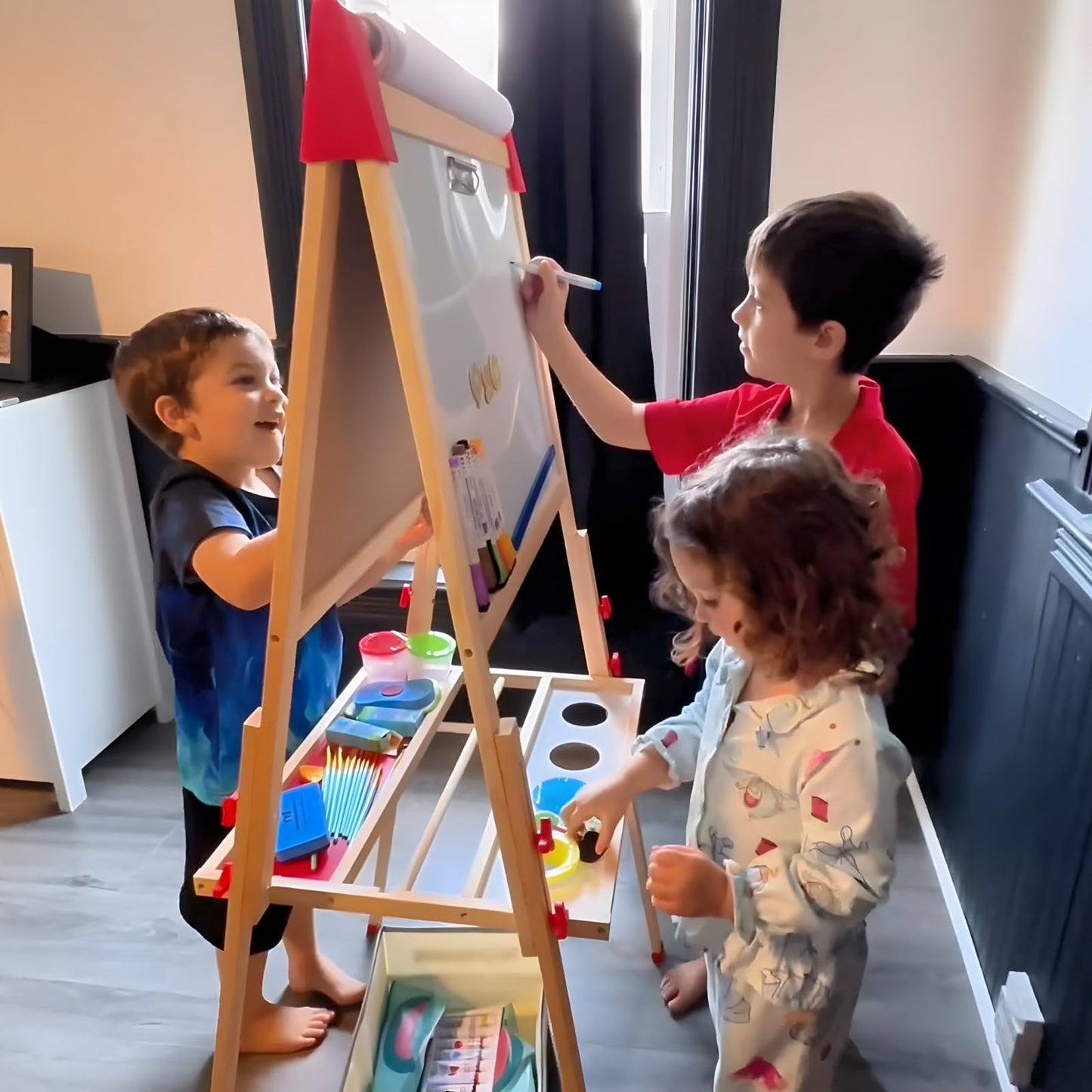 SUNFATT Kids Easel Accessory Set — 100+ Art Supplies for Creative Kids