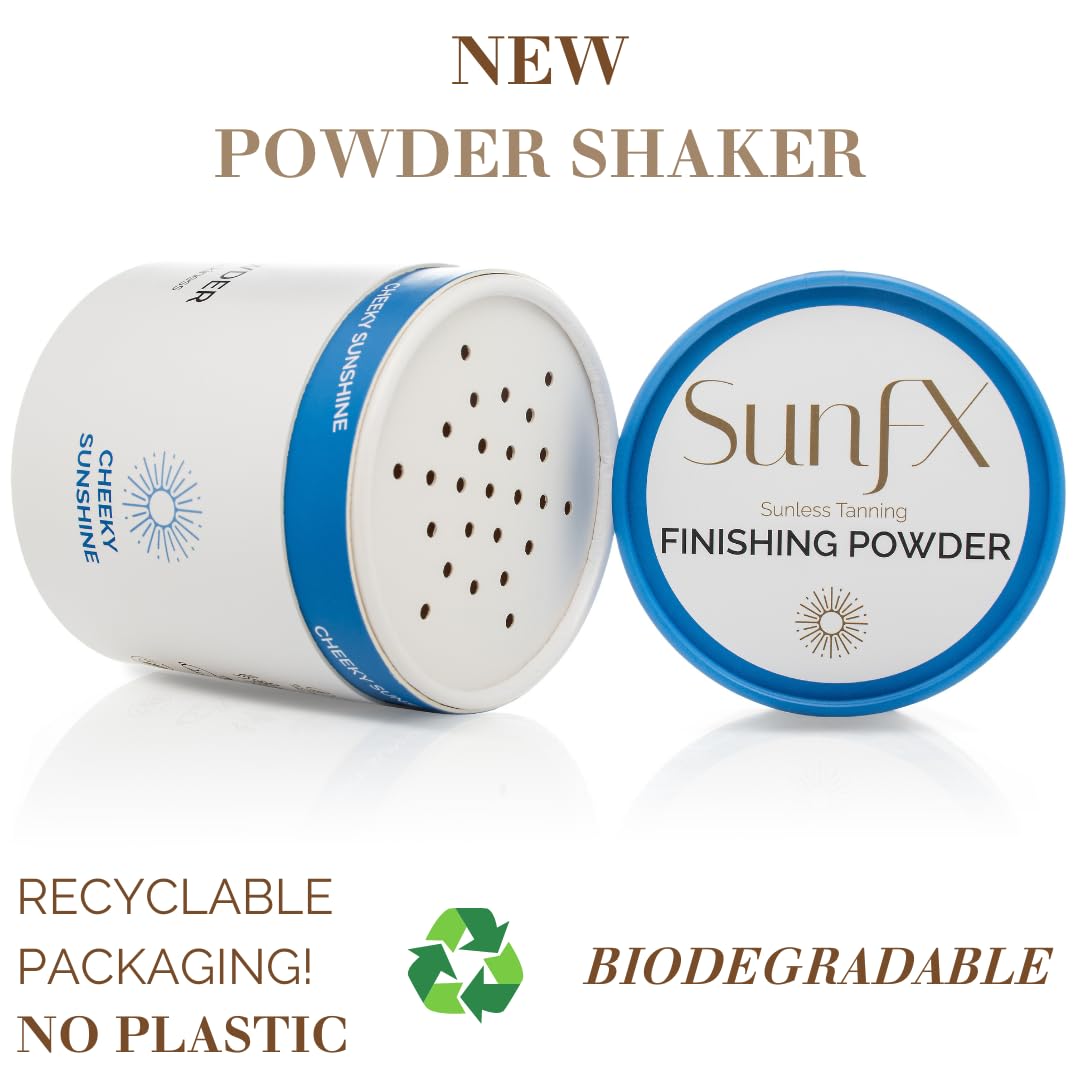 SunFX Post Spray Tan Finishing Powder – Talc-Free Translucent Bronzing Setting Powder (4 oz)