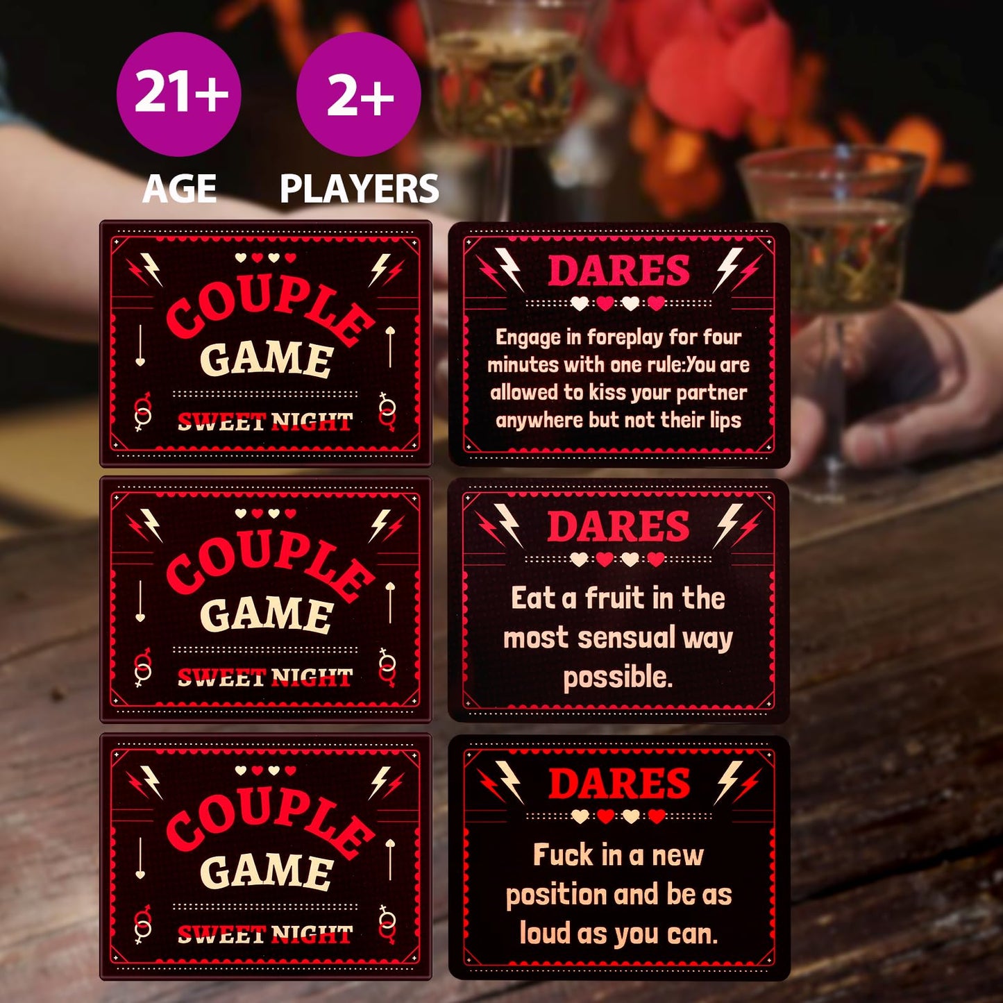 SUNHHX Couple Edition Card Game – 50 Conversation Cards for Couples, Teens & Adults | 2 Players