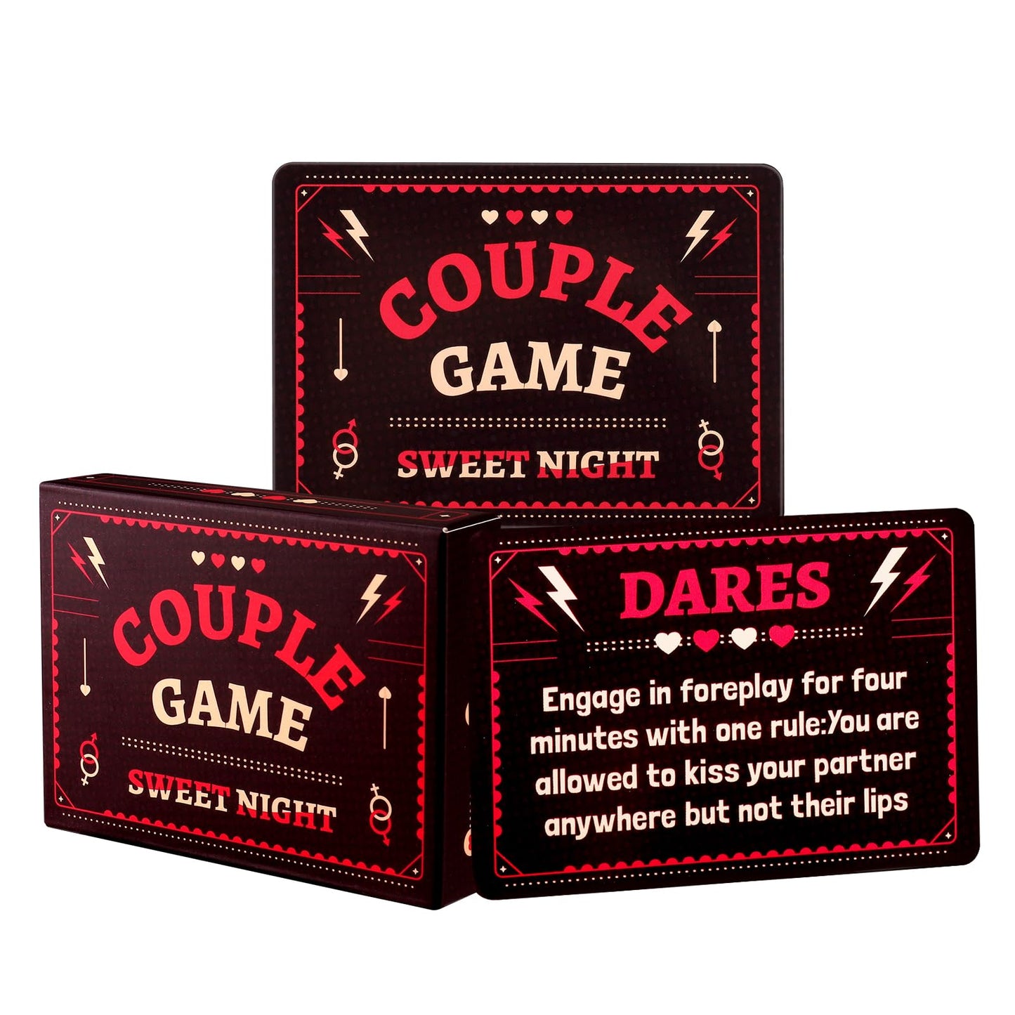 SUNHHX Couple Edition Card Game – 50 Conversation Cards for Couples, Teens & Adults | 2 Players
