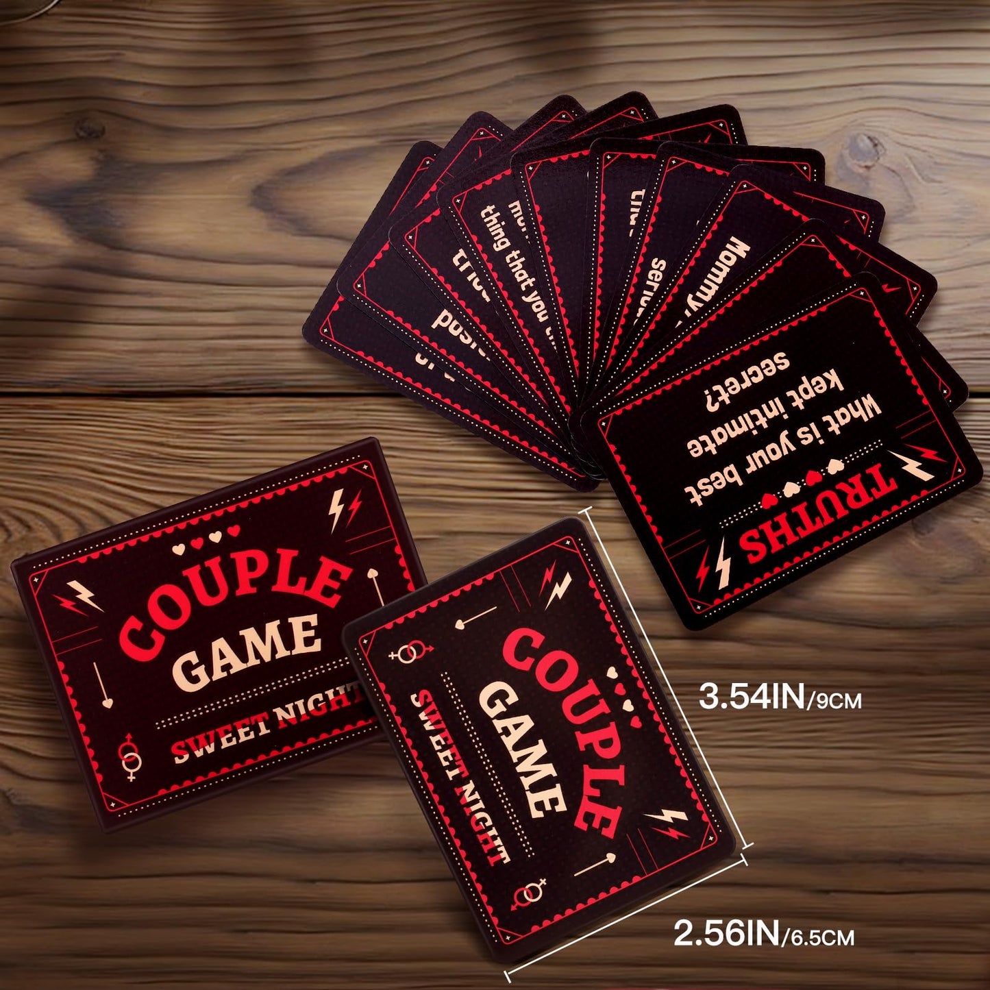 SUNHHX Couple Edition Card Game – 50 Conversation Cards for Couples, Teens & Adults | 2 Players