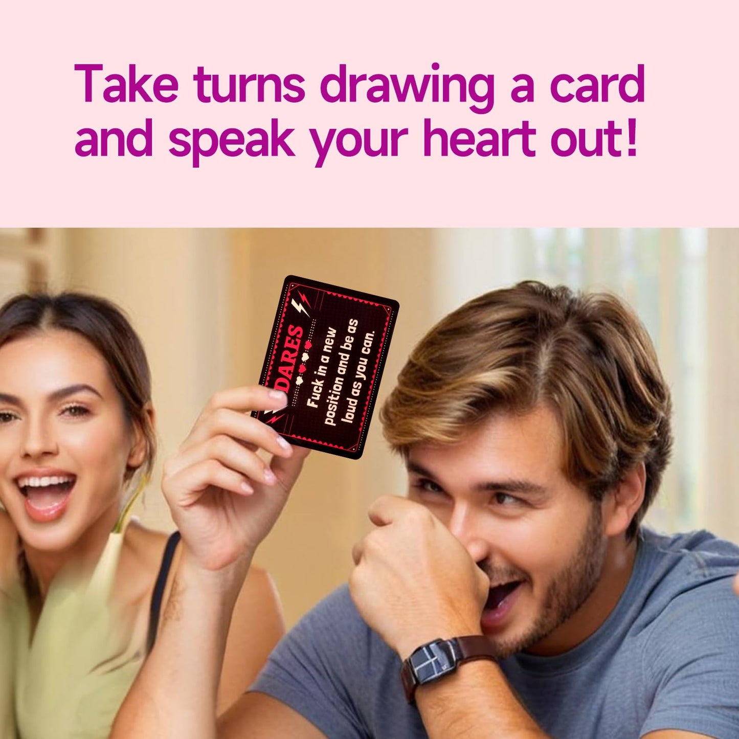 SUNHHX Couple Edition Card Game – 50 Conversation Cards for Couples, Teens & Adults | 2 Players