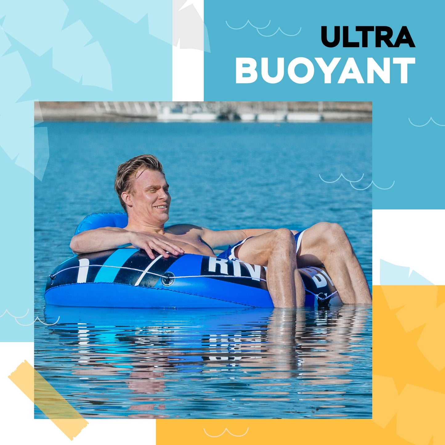 Sunlite Sports River Blazer: Heavy-Duty River Tube Inflatable for Lake & River