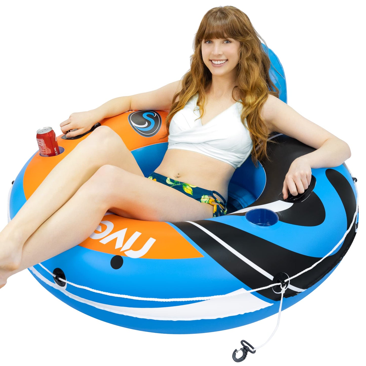 Sunlite Sports 2026 New & Upgraded Heavy Duty River Tube Inflatable | Premium Water Lounge