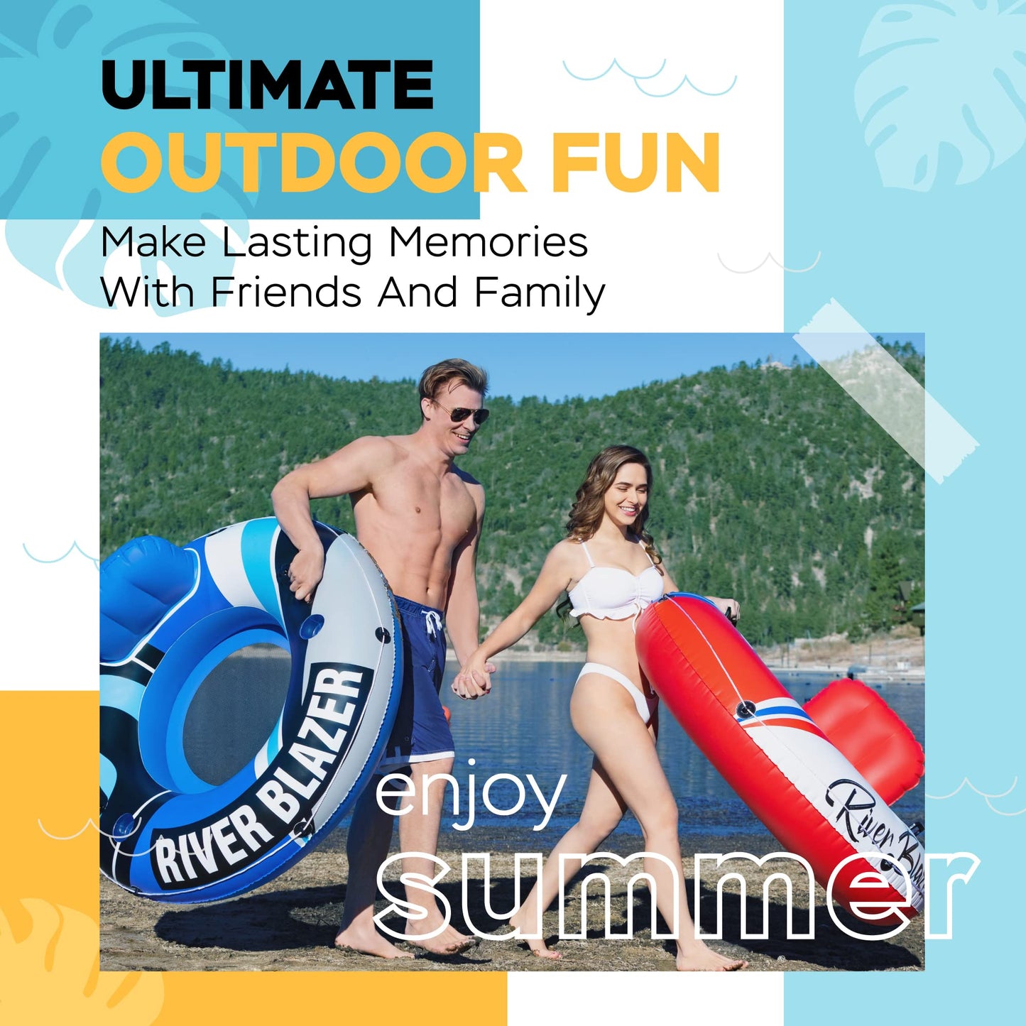 Sunlite Sports River Blazer: Heavy-Duty River Tube Inflatable for Lake & River