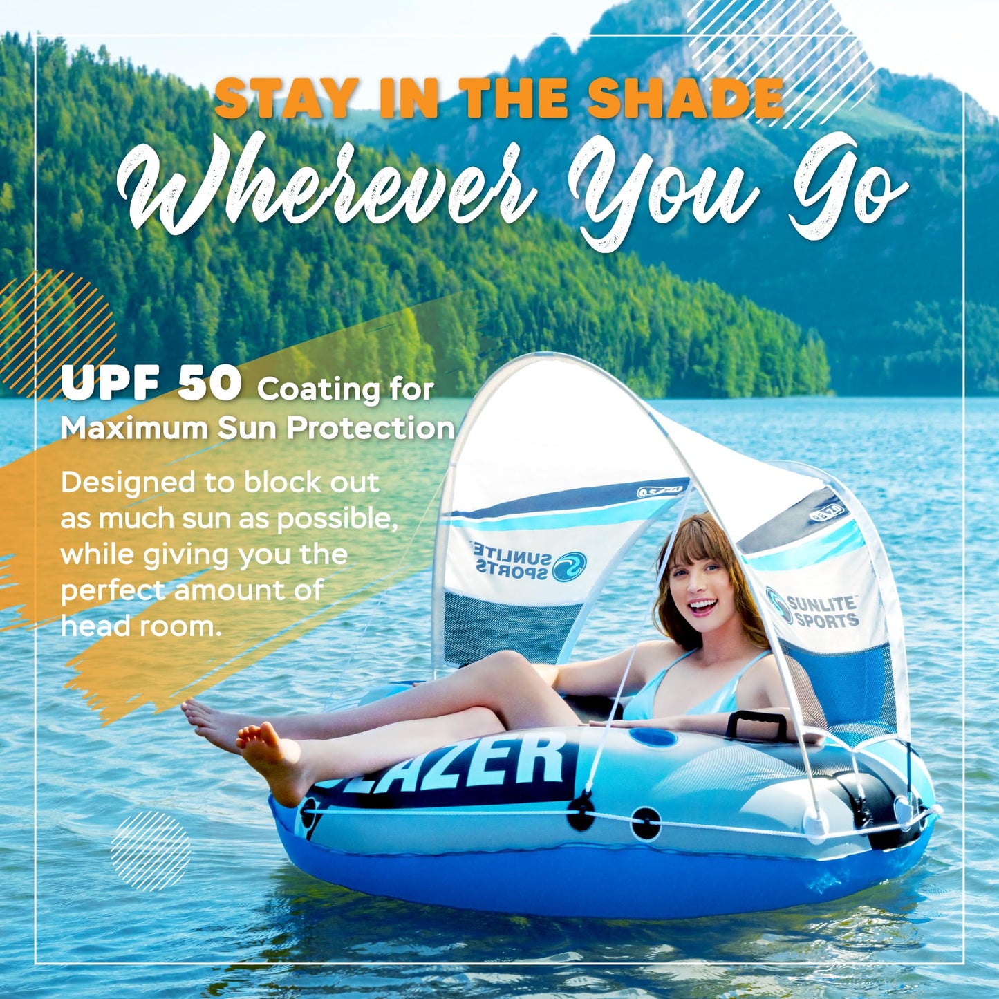Sunlite Sports Heavy Duty River Tube Inflatable – 2026 Upgrade & Premium Water Float