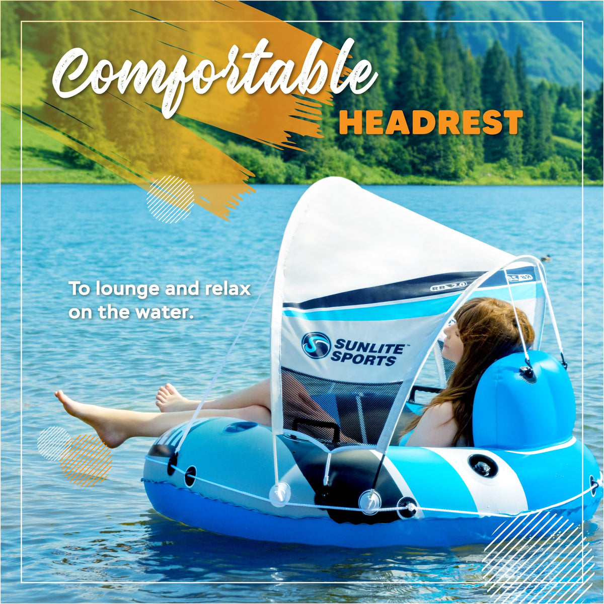 Sunlite Sports Heavy Duty River Tube Inflatable – 2026 Upgrade & Premium Water Float