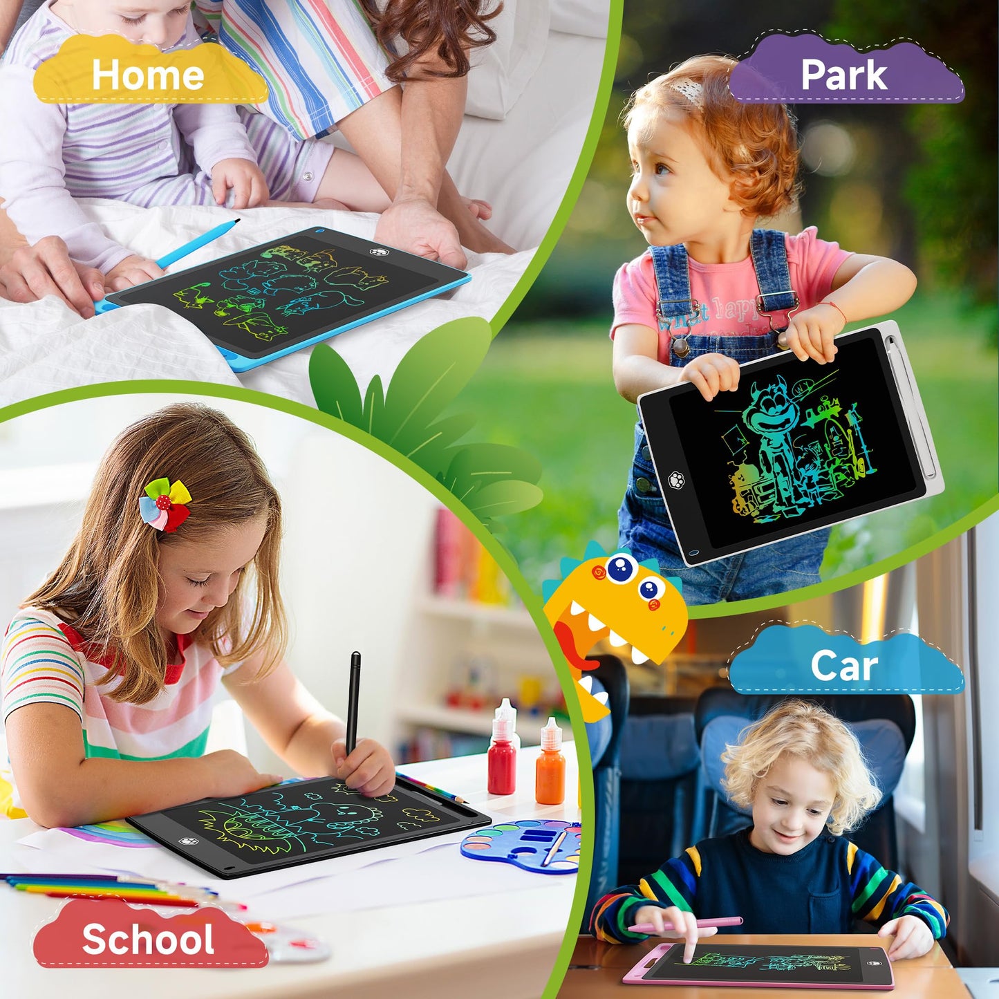 Sunlu 26-Pack LCD Writing Tablet 8.5in Doodle Board for Kids